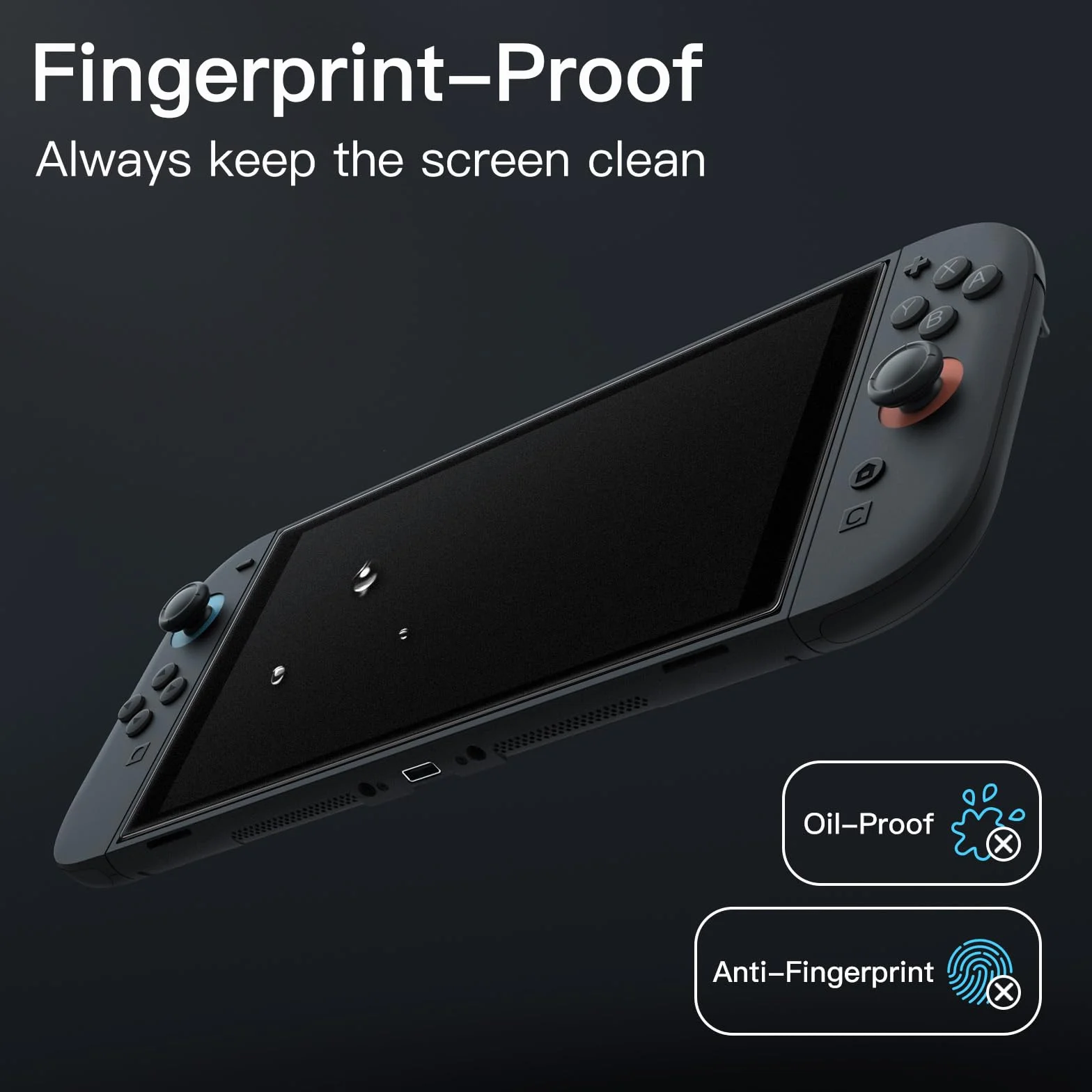 JETech Protector Pantalla Mate para Nintendo Switch 2 2025, Cristal Vidrio Templado 9H Antireflejo con Marco de Instalación Fácil, Antihuellas Tacto Suave, 2 Unidades