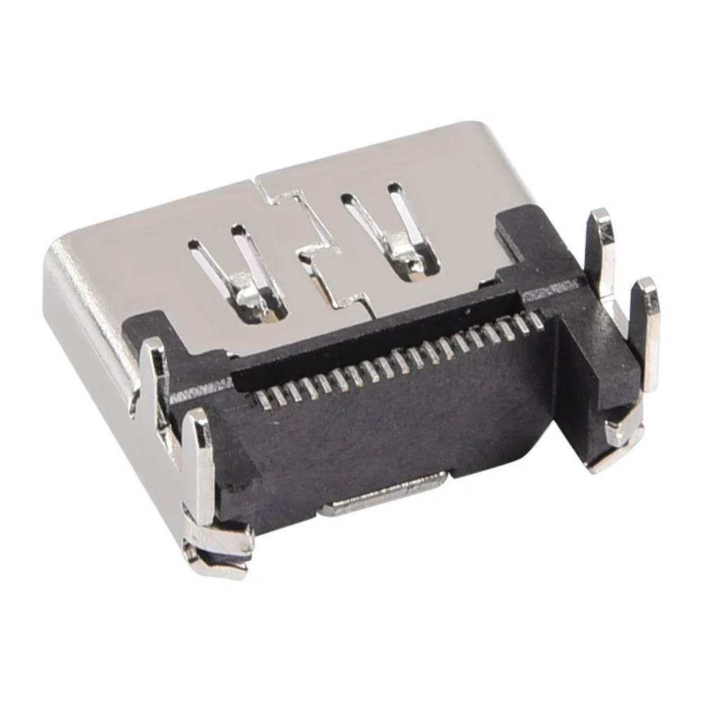 HDMI Socket, 5pcs HDMI Port Interface Connector Socket Replacement para 4 Motherboard