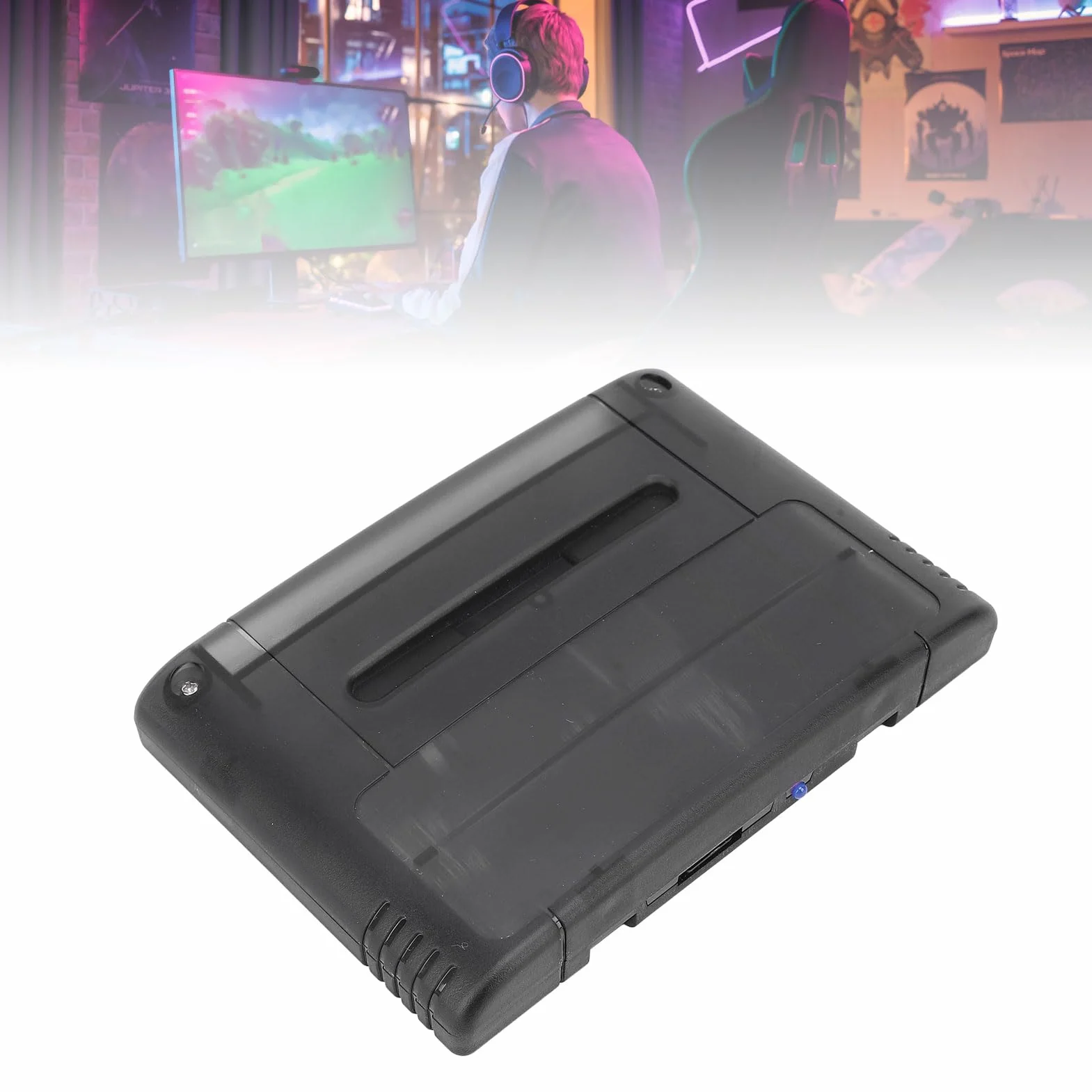 Cartucho de Juego 3000 en 1, Cartucho de Videojuego de Alta Velocidad, Tarjeta de Memoria 8GB Integrada, Para SNES, Consola de Juegos ( compatible con Consolas de versión Japonesa y Europea)