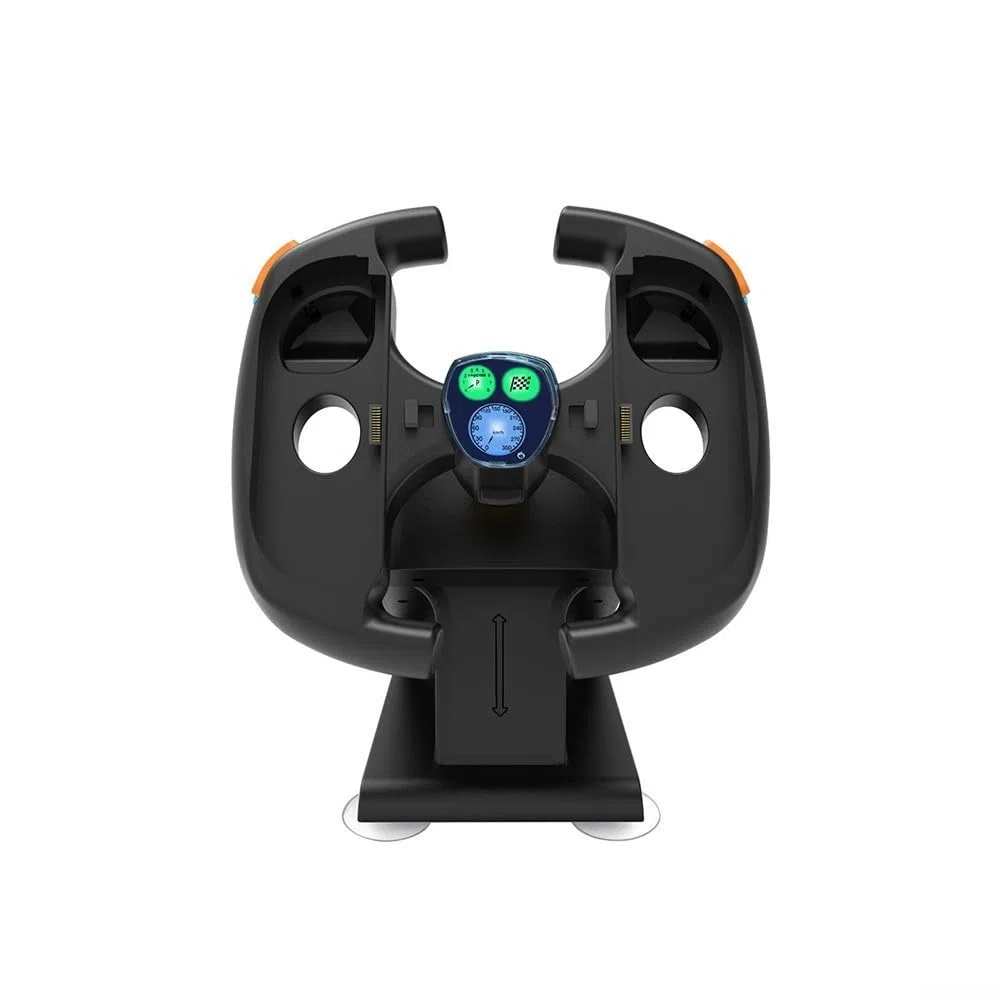 AugustknowU Soporte estable y recargable para volante de carreras compatible con Switch 2, con material ABS para uso a largo plazo