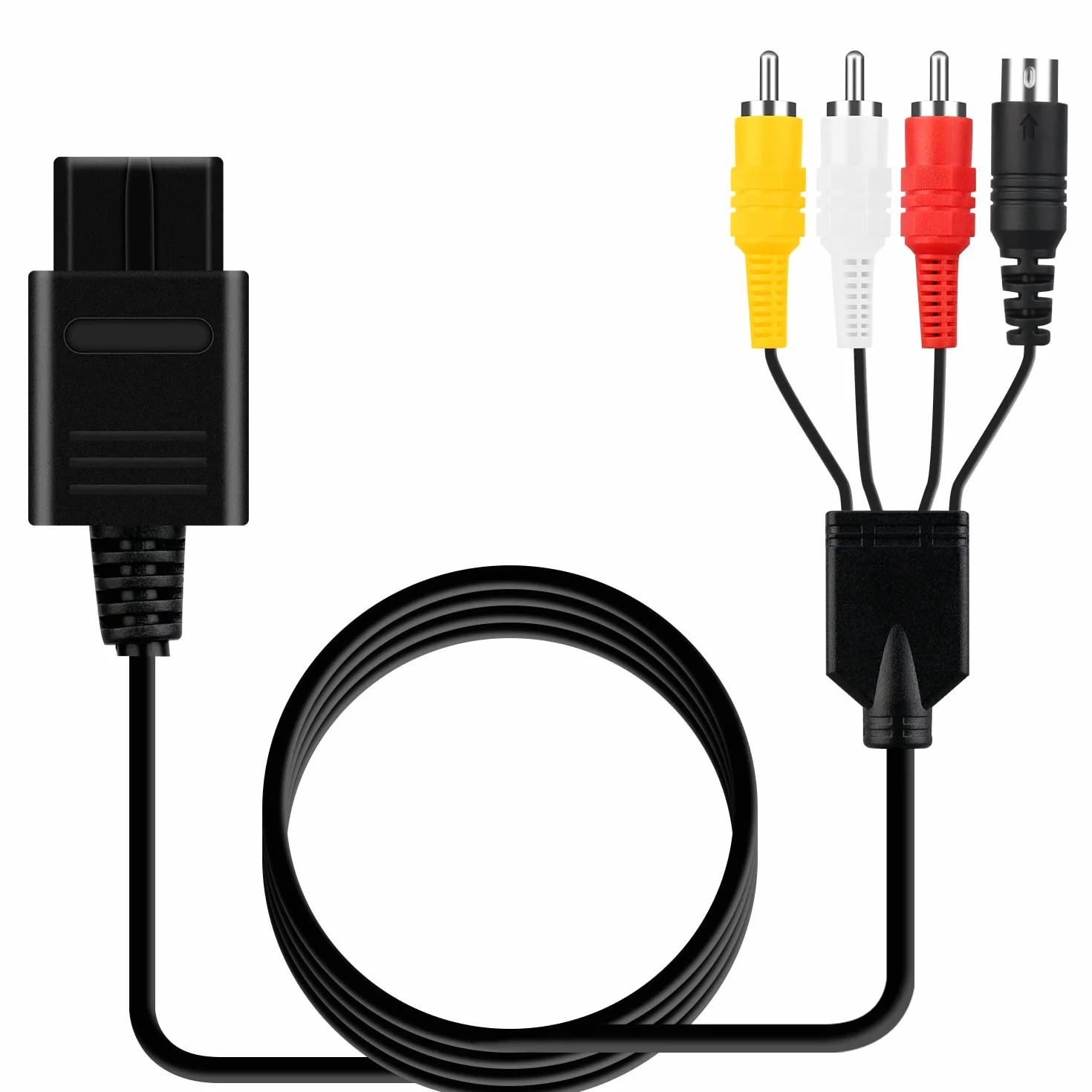 OSTENT AV Video compuesto S-Video RCA HD TV Cable compatible con Nintendo 64 N64 SNES SFC NGC