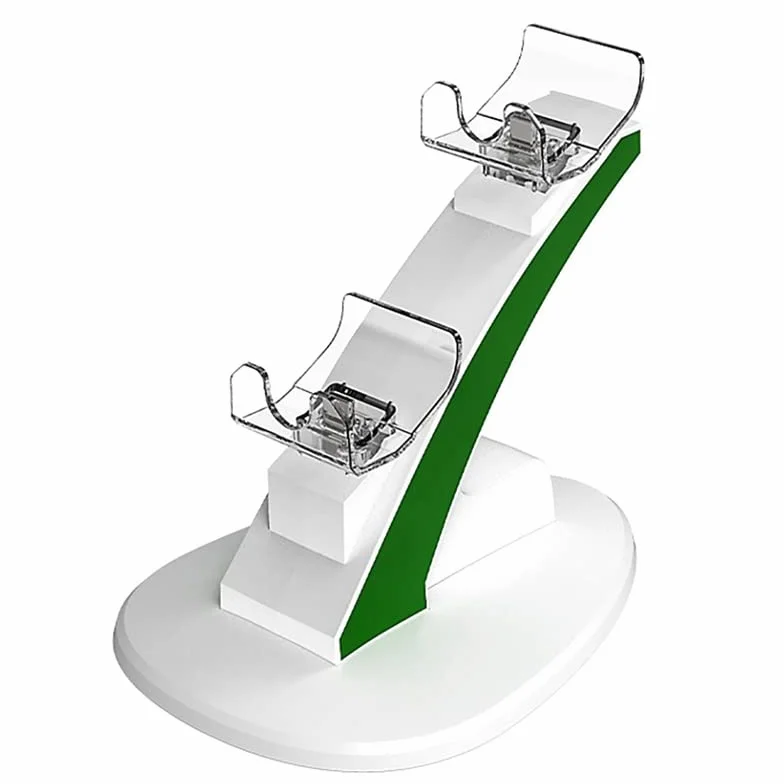 Base de carga de controlador dual: carga rápida y configuración organizada de juegos