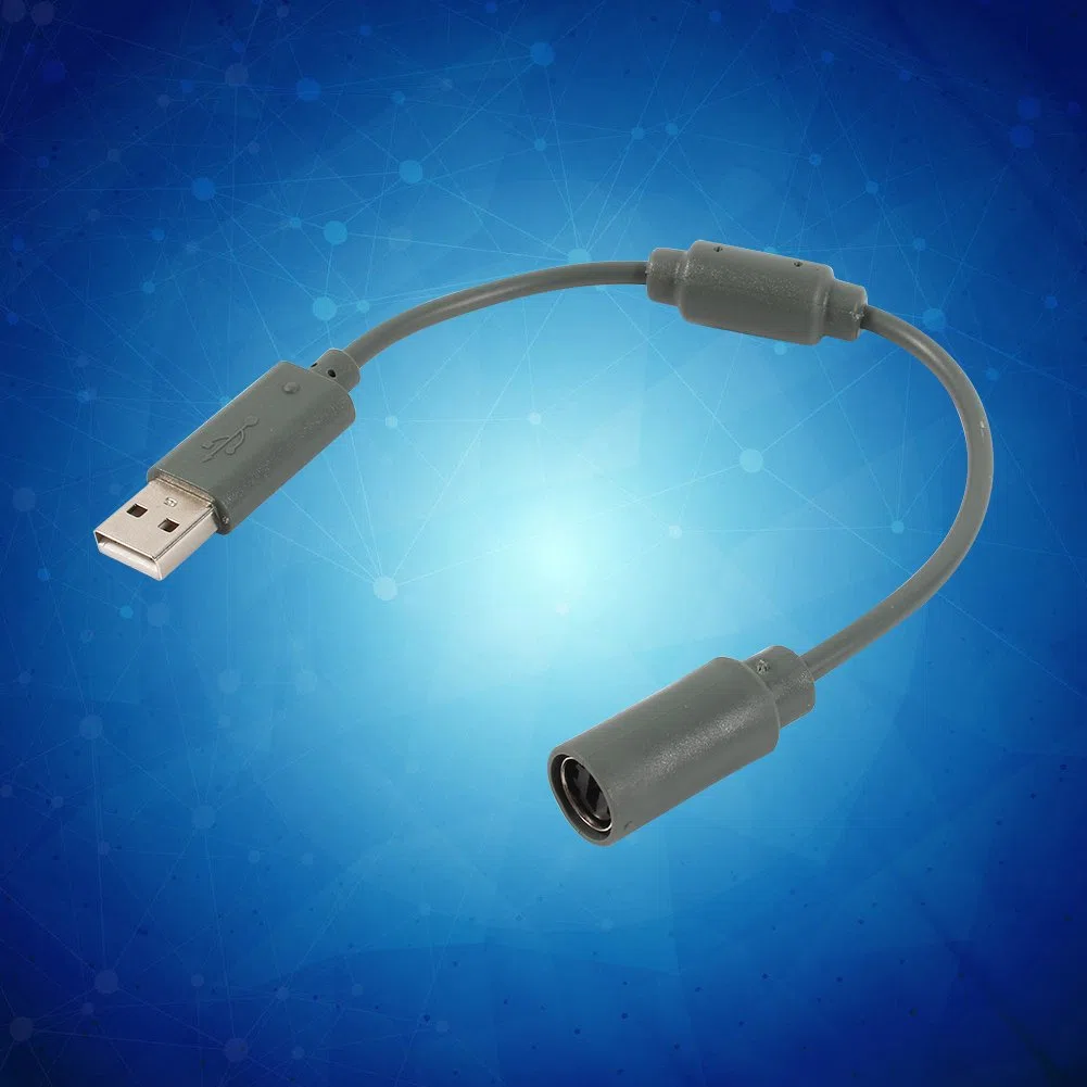 Akozon Controlador Xbox 360, Conexión de Adaptador Breakaway Break Away USB para Cable para XBOX360 Reemplazo Gris Controlador con Cable USB