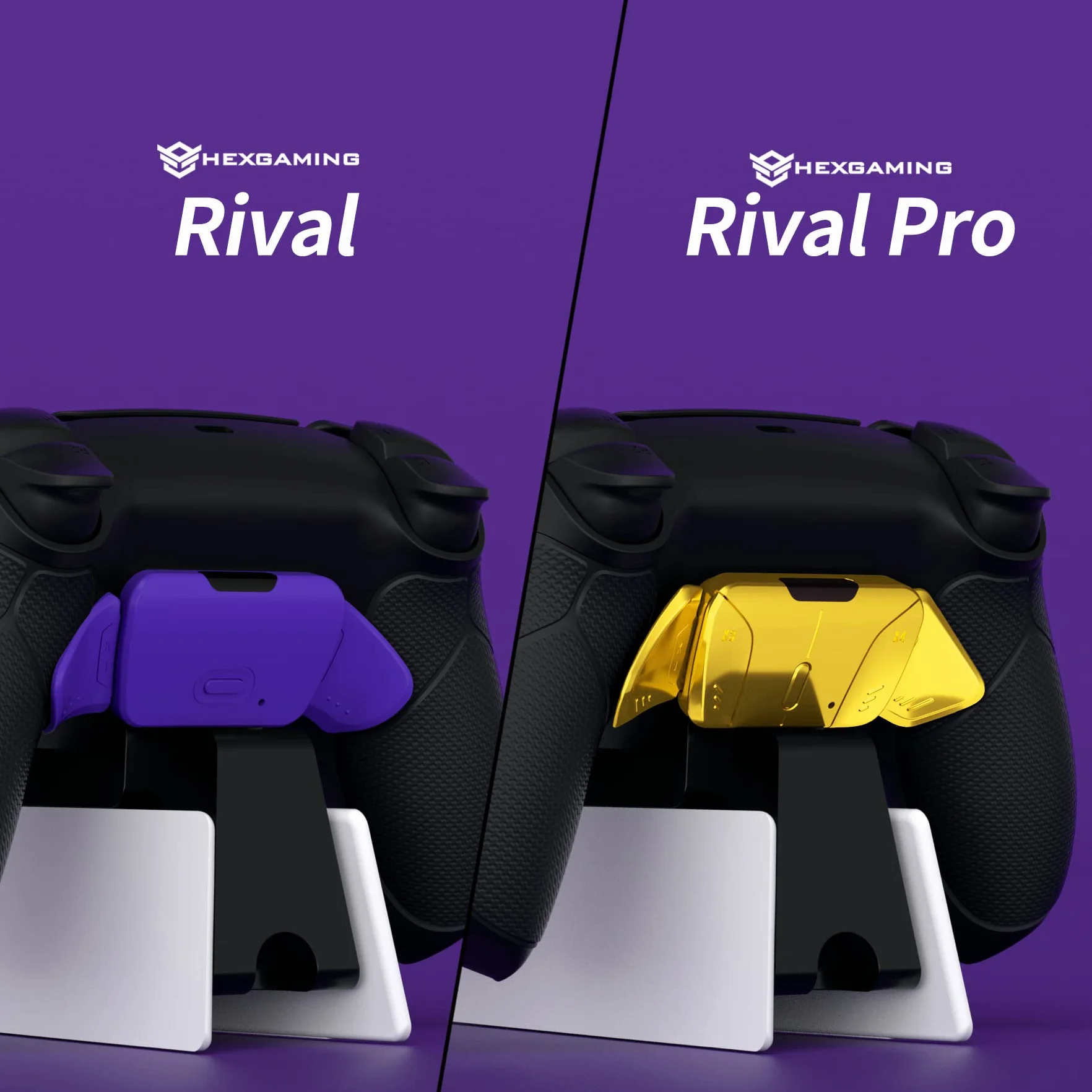 Negro RiseDock Soporte de Extensión Kit para ps5 control Base de Carga de eXtremeRate RISE & RISE4 Remap Kit Rediseñado Charging Dock Extensor para ps5 mando para HEXGAMING Rival, Rival Pro & Ultimate