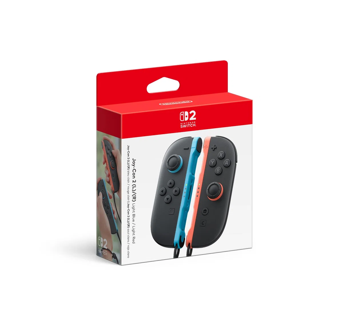 Nintendo Joy-Con 2 (L)/(R) azul claro/rojo claro