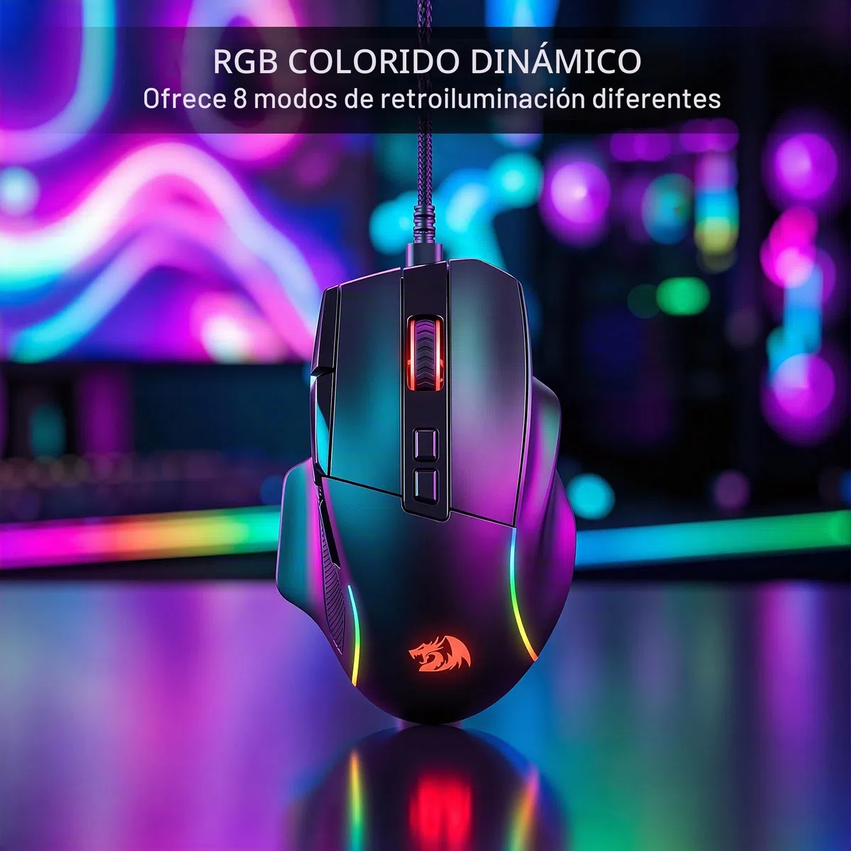 Redragon M925 Ratón Gaming Cableado 24K dpi Teclas Programables