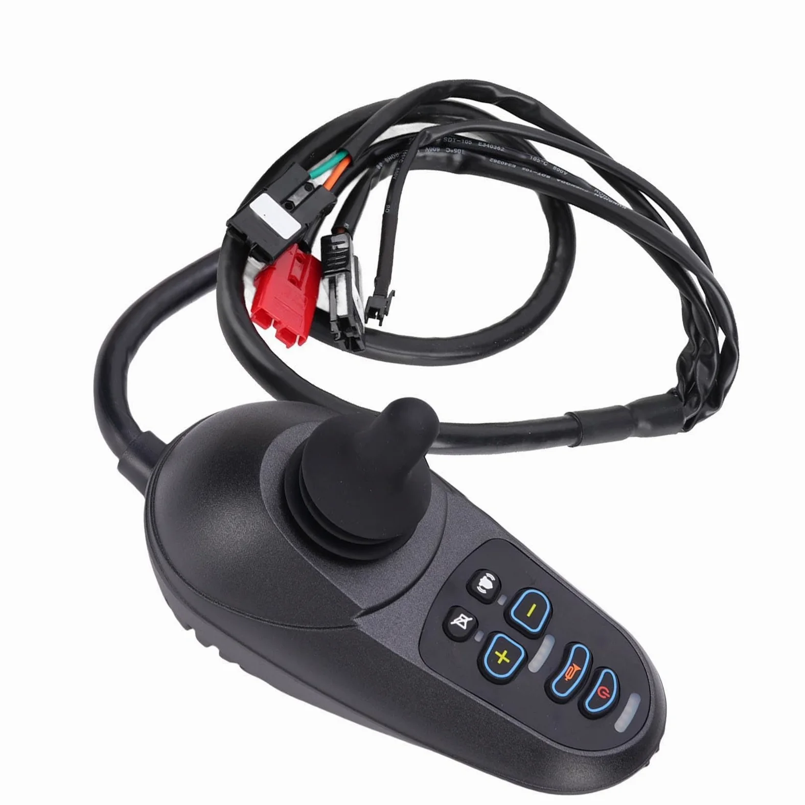 Odorkle Controlador de Palanca de Mando para Silla de Ruedas Eléctrica, 24 V CC con Freno, Retención de Rampa Antibloqueo Electrónica para Reemplazo de Silla de Ruedas de Scooter de