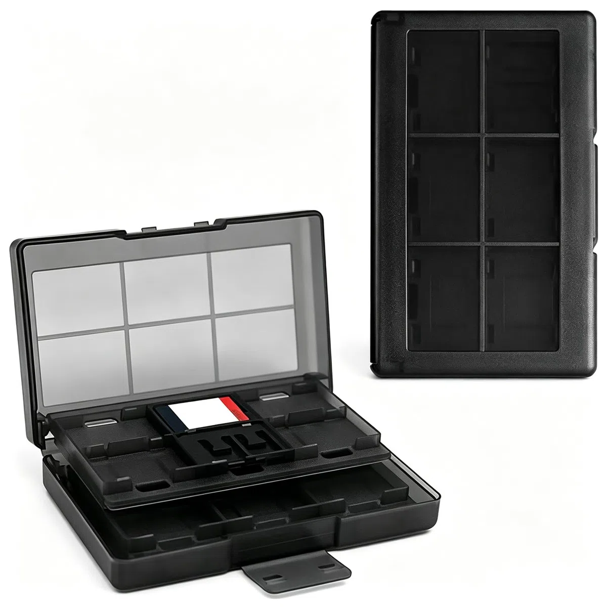 KlsyChry 24+2 Slots Protective Case Game Memory Cards Cartridge Holder Storage Box Organizer Portable for Nintendo Switch