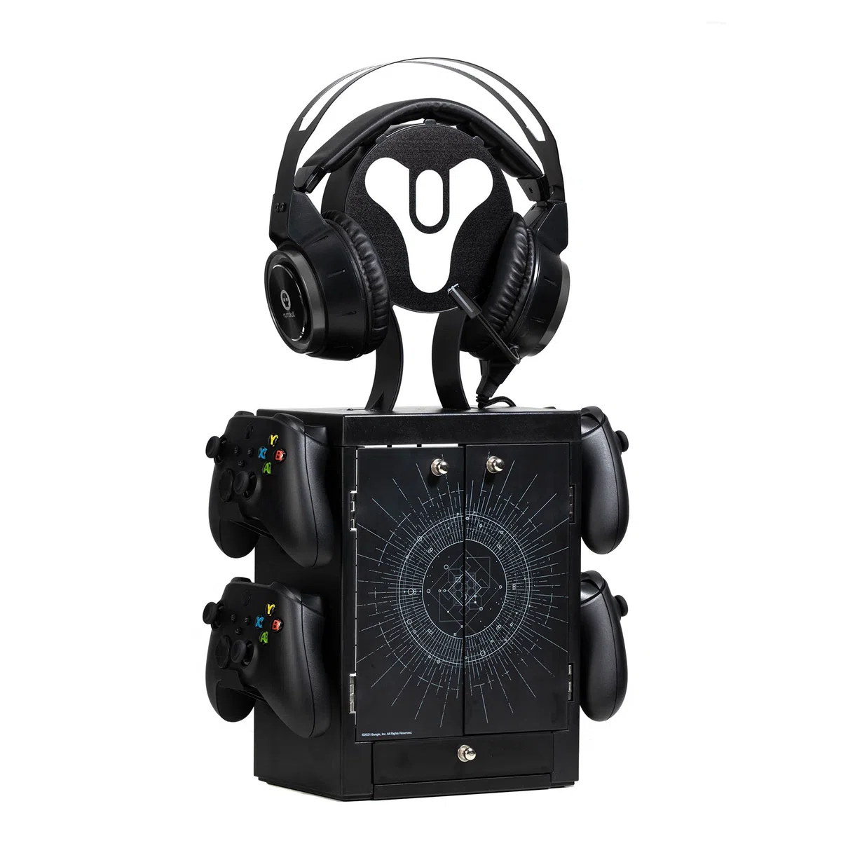 Numskull Destiny - Casillero oficial de juegos, soporte para controlador, soporte para auriculares para PS5, Xbox Series X S, Nintendo Switch - Producto oficial de Destiny