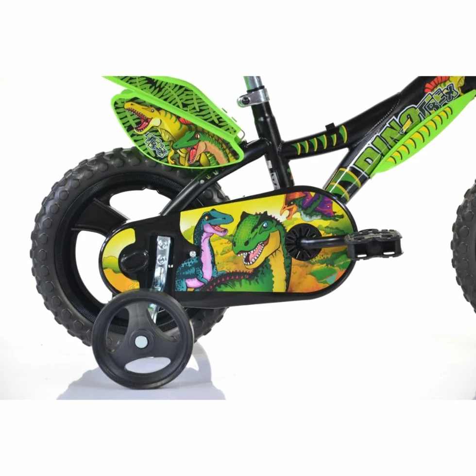 Bicicleta Infantil de Dinosaurio Dino- Trex | Certificado TÜV | Original | Bicicleta Infantil con Ruedas estabilizadoras – La Bicicleta como Regalo para niños