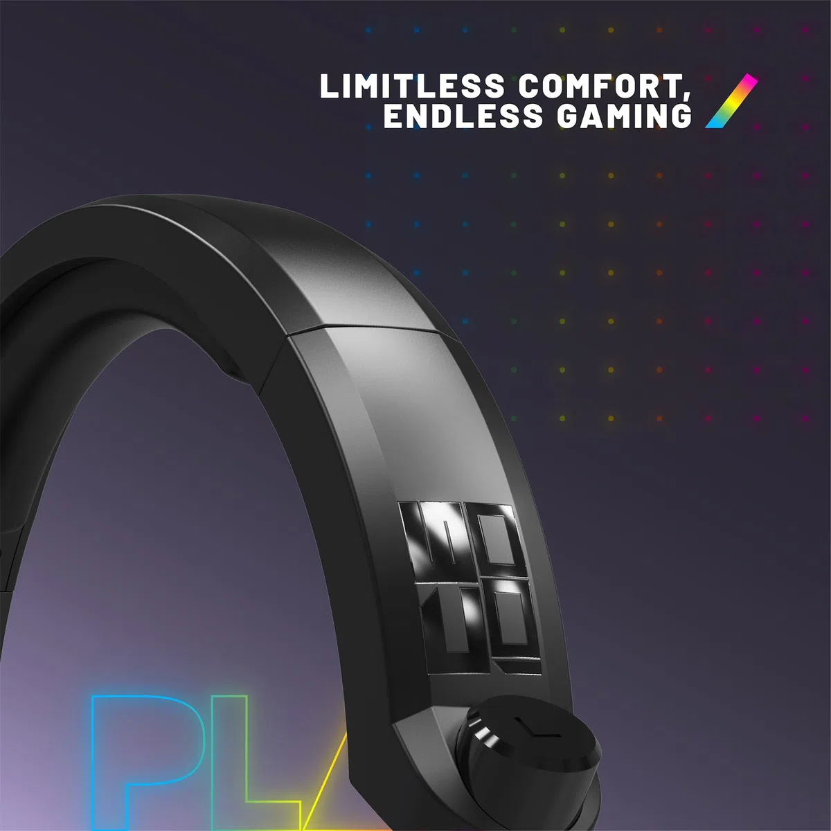 STEALTH C6-100 con LED Casco Gaming Over Ear para PS4/PS5, Xbox, Nintendo Switch, PC, Micrófono Flexible, Conector de 3.5mm, Cable 1.5m, Ligero, cómodo y Duradero