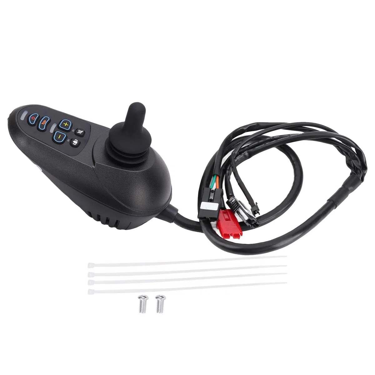 Odorkle Controlador de Palanca de Mando para Silla de Ruedas Eléctrica, 24 V CC con Freno, Retención de Rampa Antibloqueo Electrónica para Reemplazo de Silla de Ruedas de Scooter de