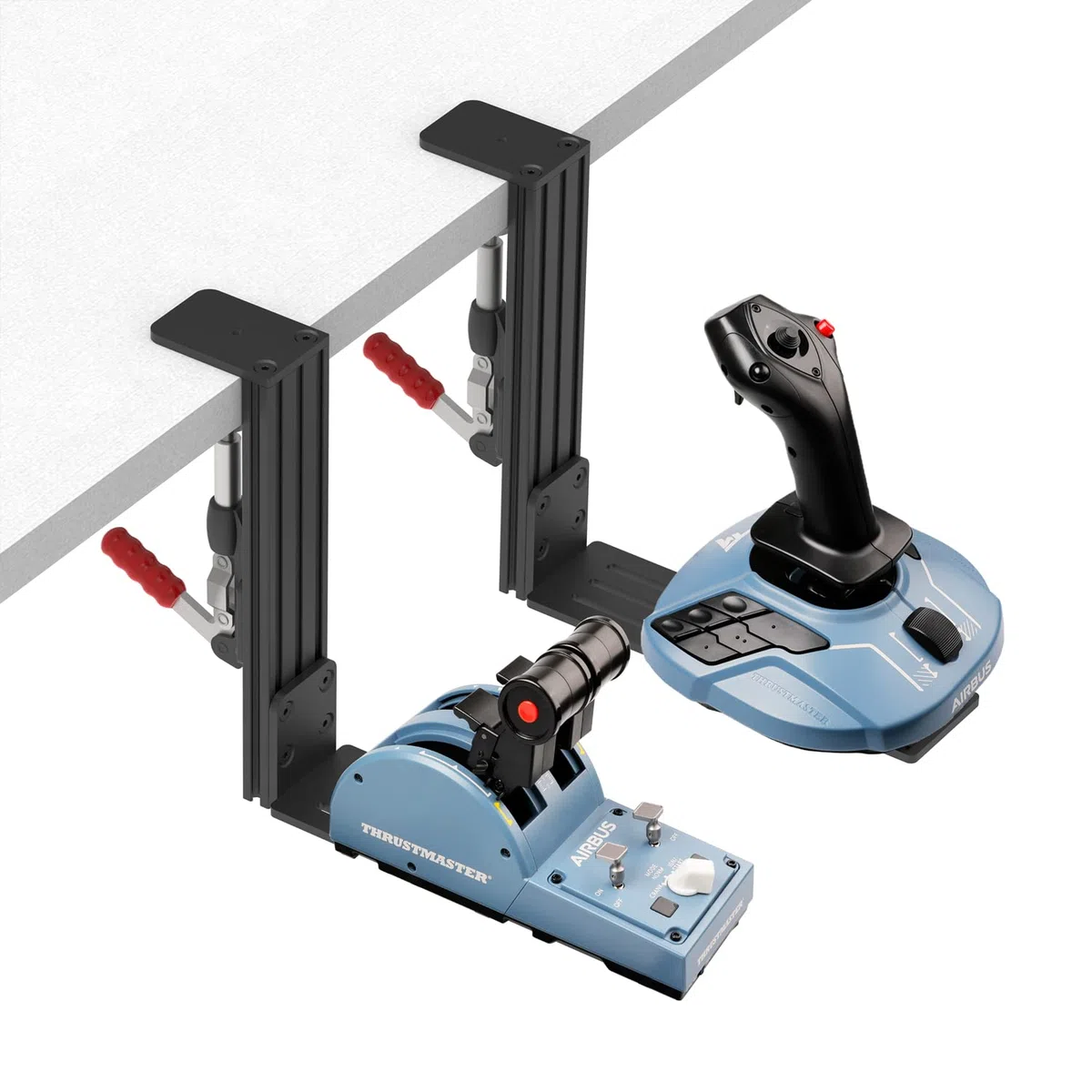 Hikig Paquete de 2 Soportes de Escritorio para joysticks Logitech, Thrustmaster y VKB Hotas, Compatible con X52/X52 Pro/X56/X56 Rhino y más