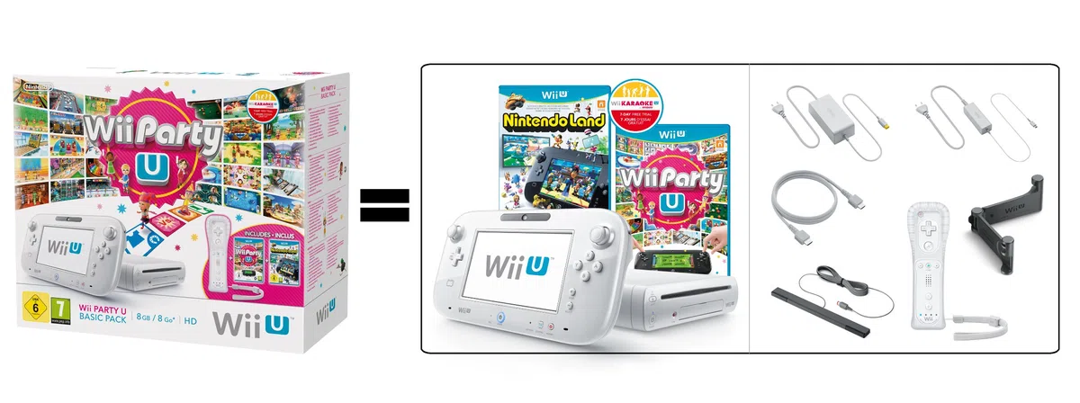 Console Nintendo Wii U 8 Go Blanche + Wii Party U [Importación Francesa]