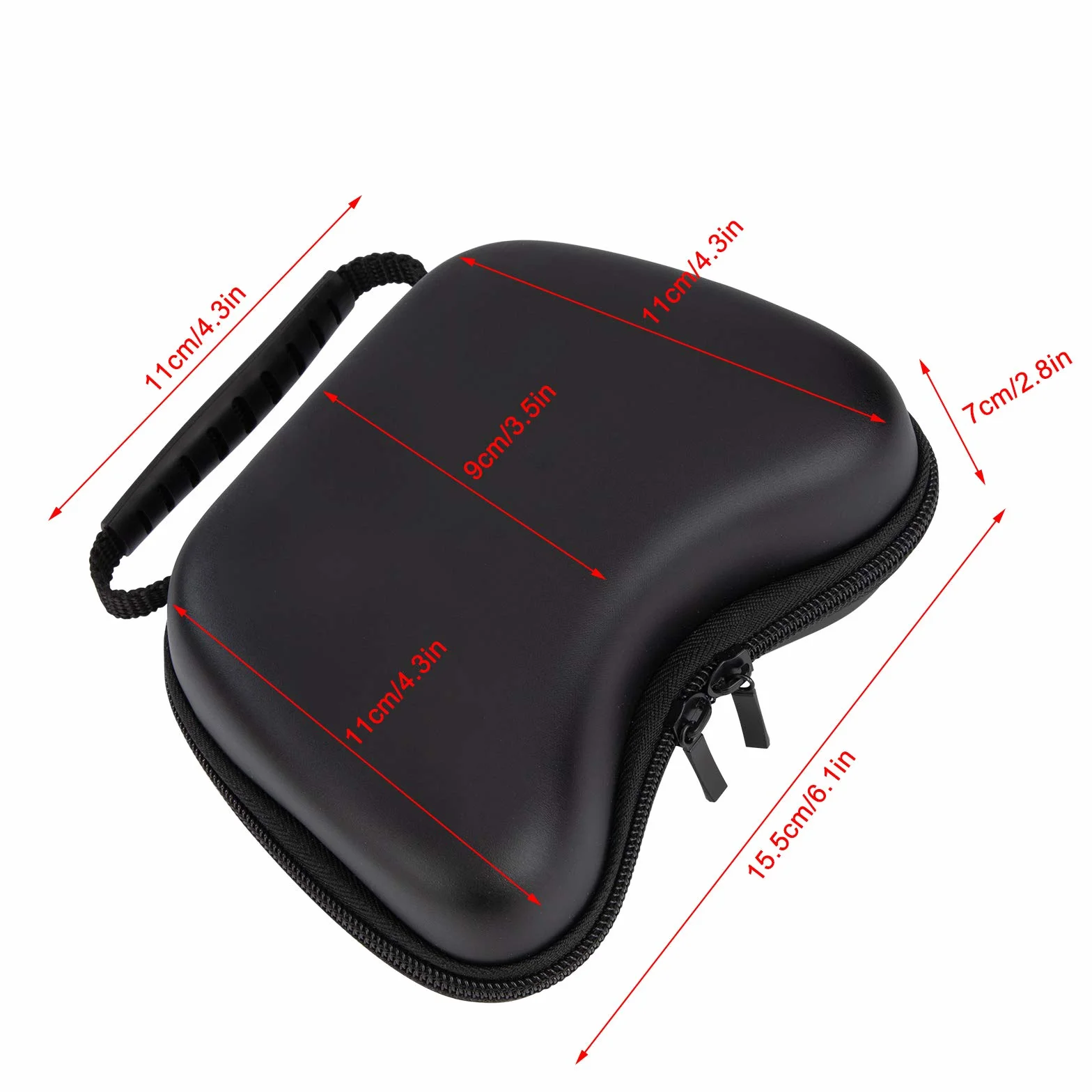 QIMEI-SHOP Estuche Portátil para Mando Protección Funda de Viaje para Controller EVA Duradero Bolsa de Almacenamiento para Controlador de Xbox One Switch Pro PS5 PS4 15.5*11*7 cm