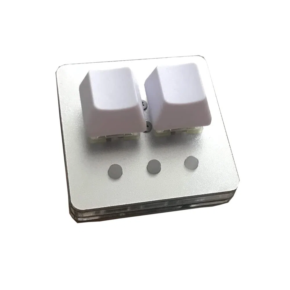 Teclado OSU con una sola mano, teclado mecánico para juegos, probador de eje de rueda táctil, interruptor de cerezo, retroiluminación RGB (tipo C, rosa)