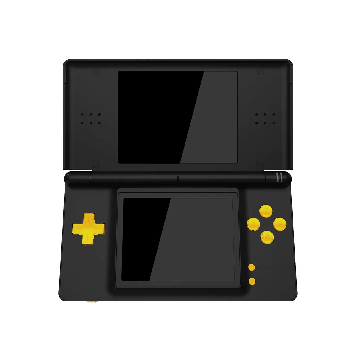 eXtremeRate Botones de Repuesto para Nintendo DS Lite, D-pad A B X Y R L Start y Select, Teclas de Volumen Power - Sin Consola Portátil, Dorado Cromo