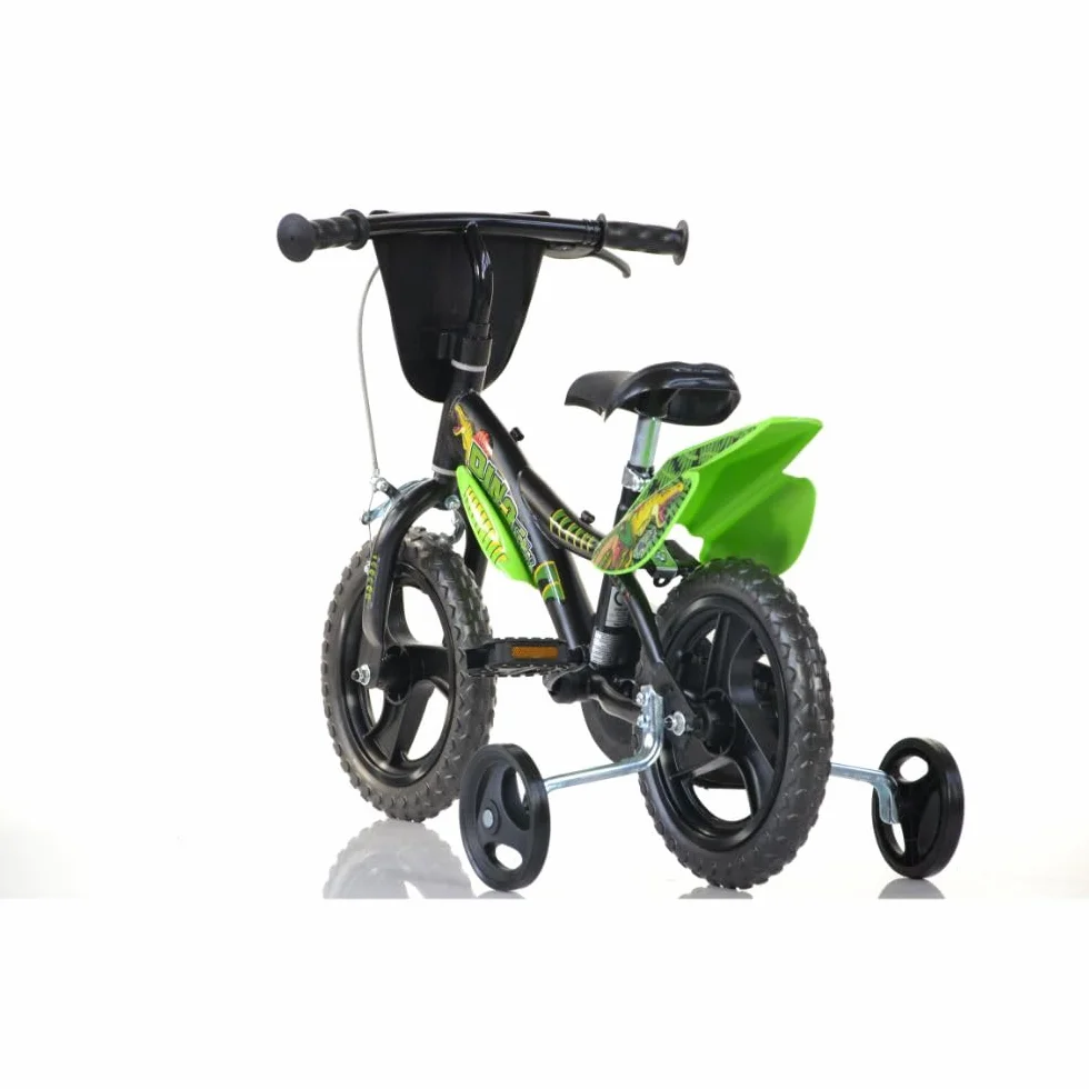 Bicicleta Infantil de Dinosaurio Dino- Trex | Certificado TÜV | Original | Bicicleta Infantil con Ruedas estabilizadoras – La Bicicleta como Regalo para niños