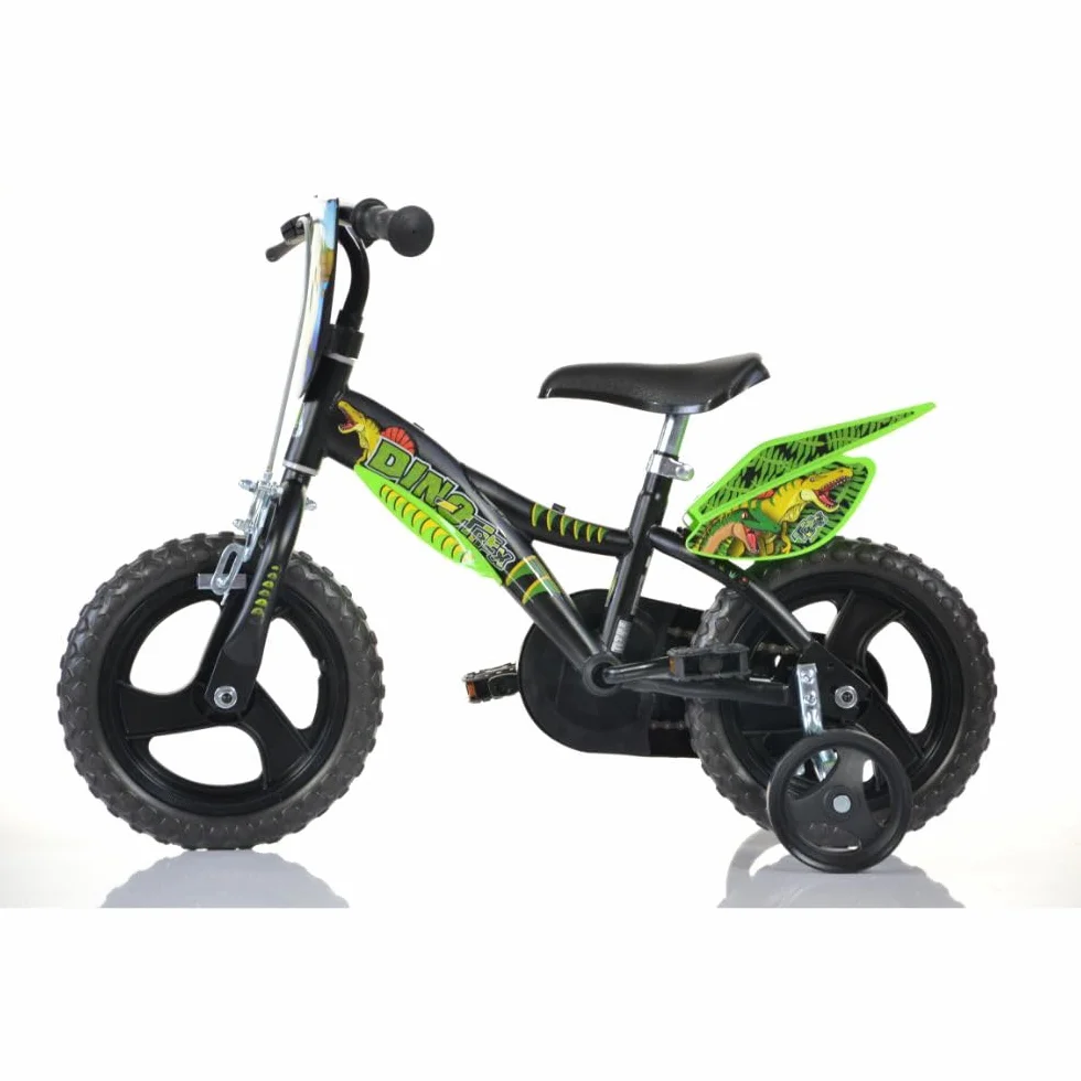Bicicleta Infantil de Dinosaurio Dino- Trex | Certificado TÜV | Original | Bicicleta Infantil con Ruedas estabilizadoras – La Bicicleta como Regalo para niños