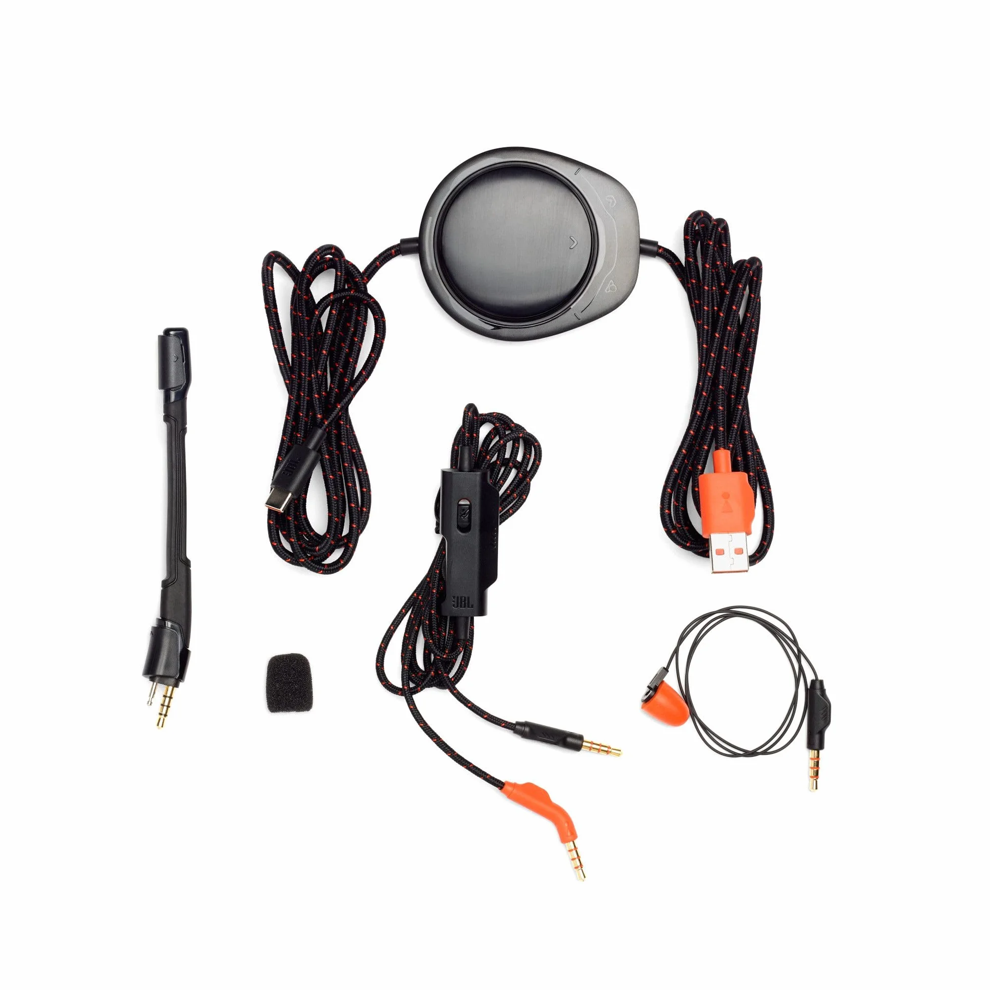 JBL Quantum ONE Auriculares para gamers con tecnología QuantumSPHERE 360 y sensor de movimiento de cabeza, diseño llamativo, compatible con PC, Playstation y Xbox, negro