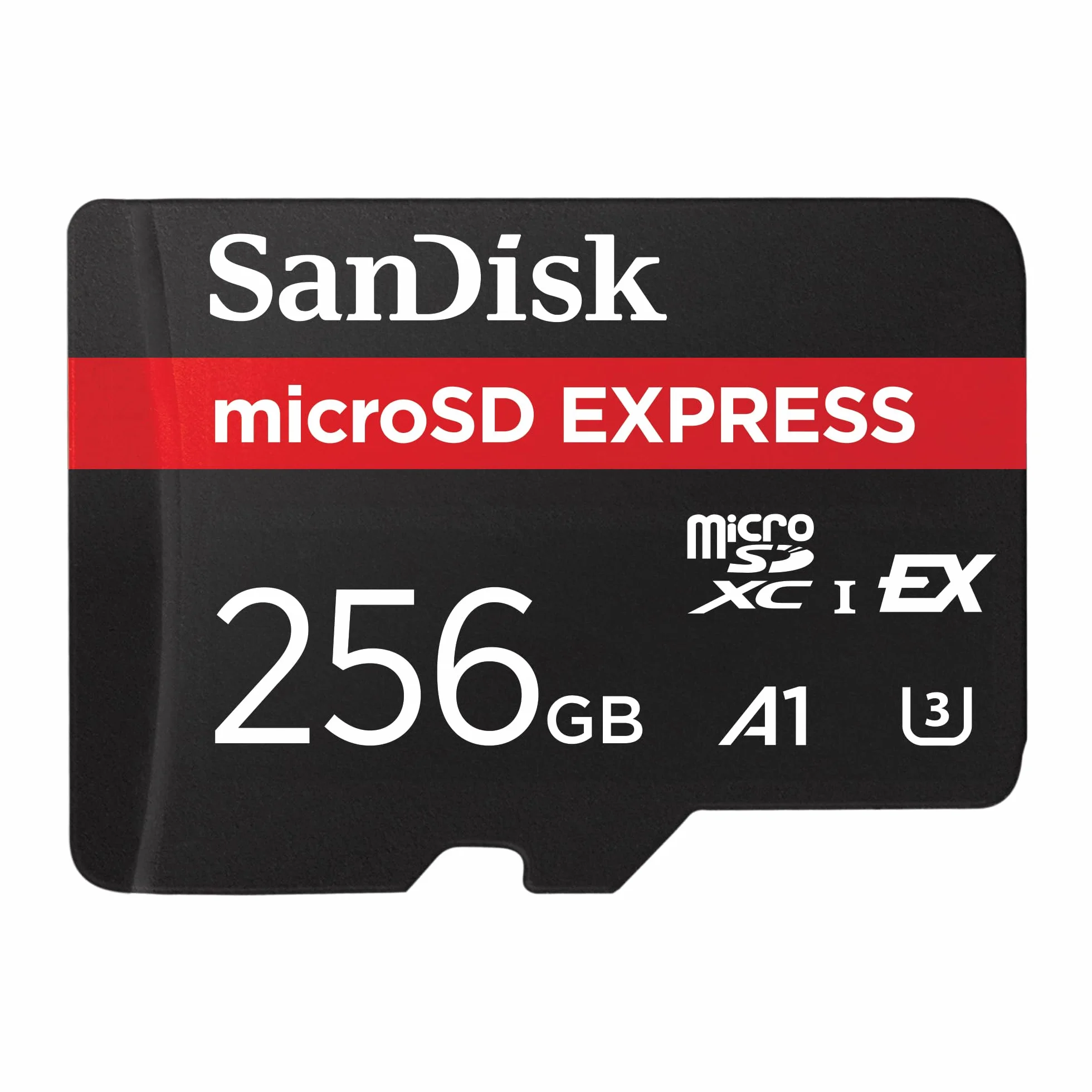 SanDisk microSD Express, 256 GB Tarjeta Micro SD, Velocidad de Lectura/Escritura hasta 880/480 MB/s, Velocidades de Lectura hasta 4,4 Veces Superiores a Las de Nuestras Tarjetas microSD, Class 10, U3