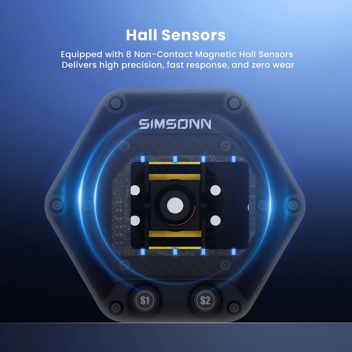 SIMSONN Palanca de cambios HS Pro de doble modo, híbrida, con patrón en H y secuencial, con 6+R y 7+R