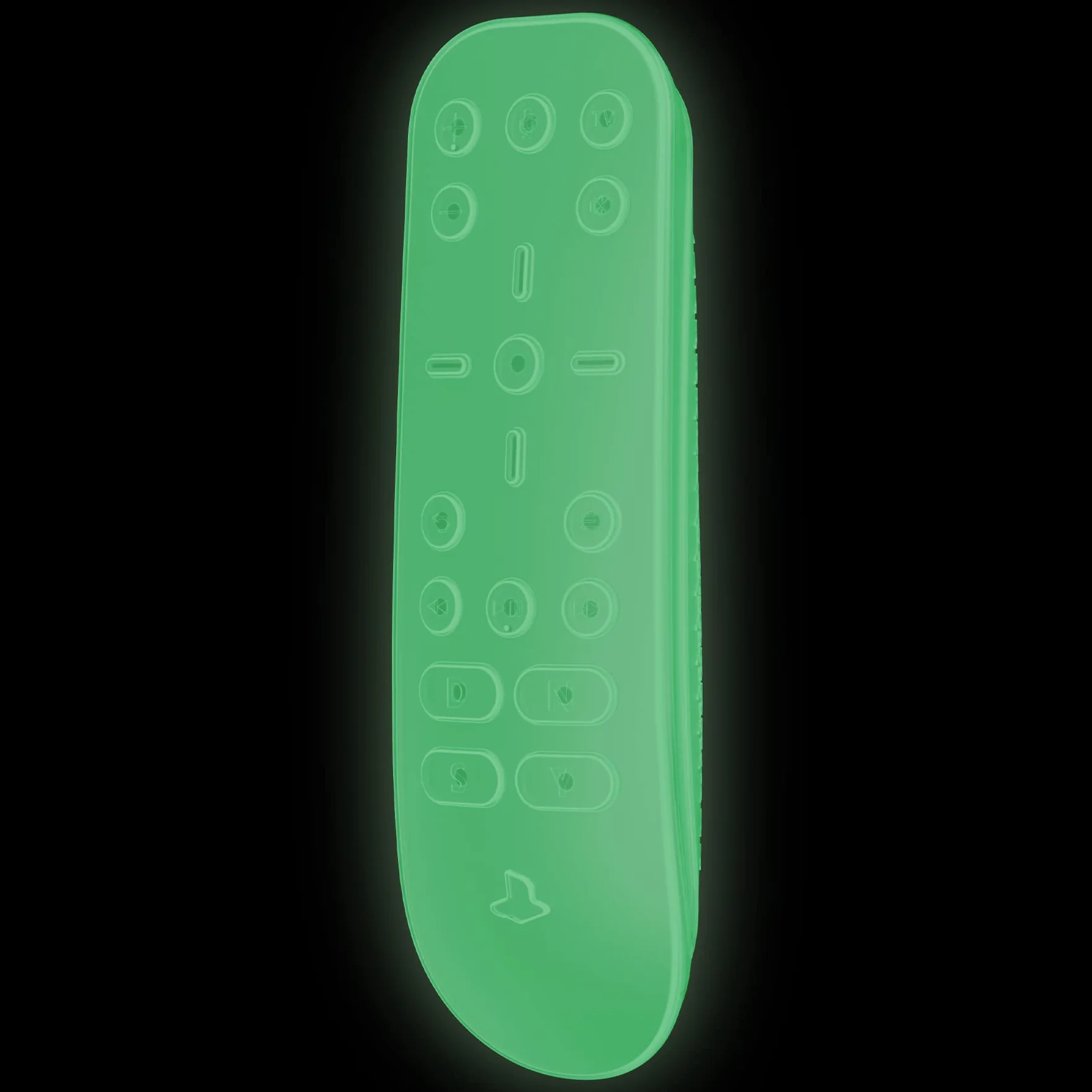 PlayVital Funda Protectora de Silicona para ps5 Mando a Distancia - Cubierta Ergonómica, Resistente a Golpes y a Prueba de Caídas, Protector Completo para Control Remoto (Brilla en Oscuridad)