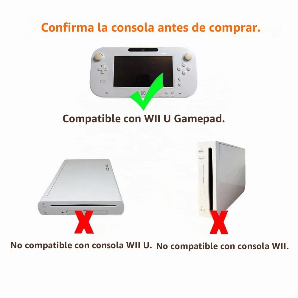 Cable de carga USB para Wii U Gamepad, 1,2 m / 3,9 pies cable de alimentación USB para Wii U Gamepad