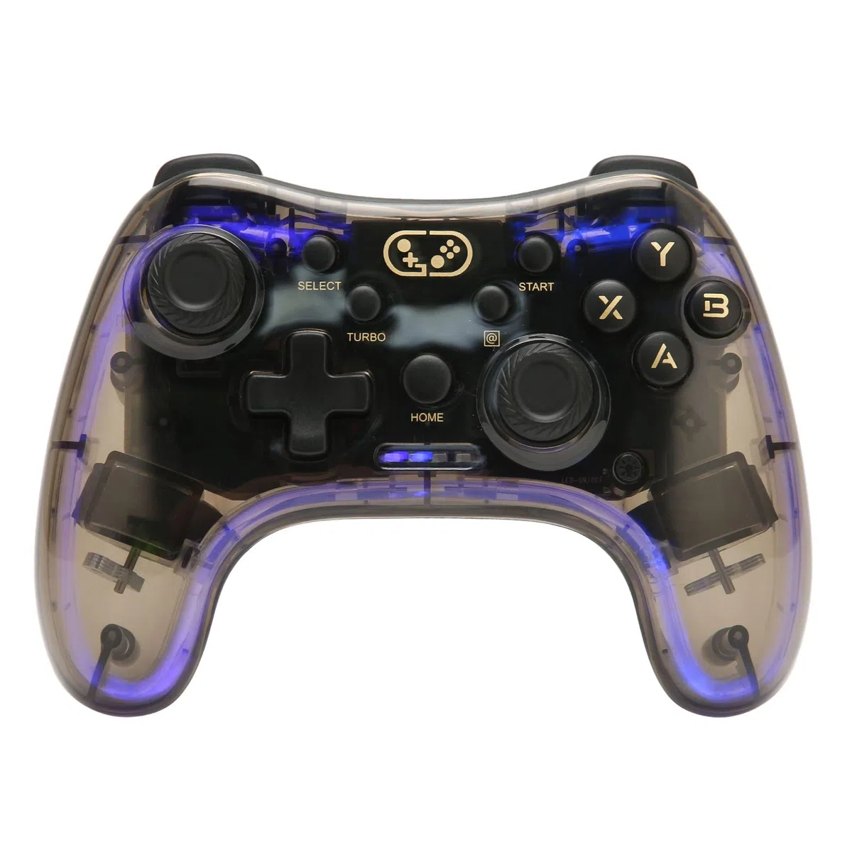 Wireless Game Controller, PC Gamepad Joystick, Bluetooth RGB Retroiluminado Gamepad Remoto Joystick para PC TV Switch PS3 Plug and Play Gamepad