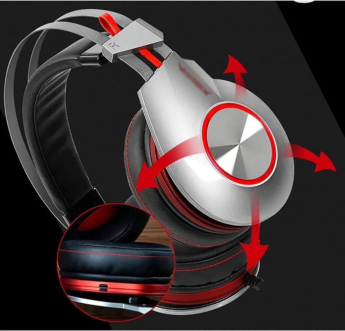 Auriculares for Juegos con Cable - Micrófono - Diadema Ligera Reforzada con Acero - for PS5, PS4, PC, Xbox