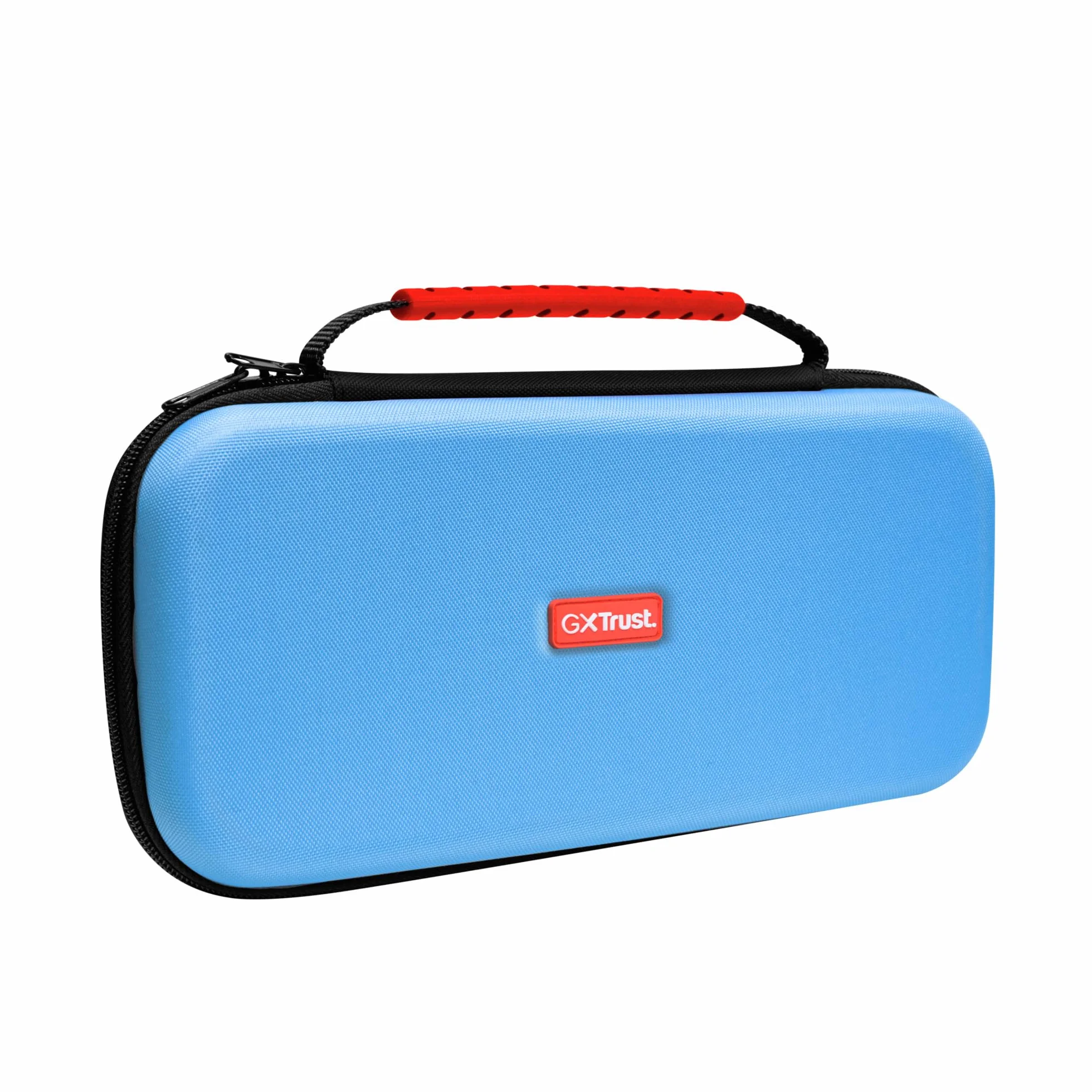GXTrust 1251B Funda para Nintendo Switch 2, Funda Protectora Dura, Carcasa Estuche Rigido de Transporte para Consola y Accesorios, Bolsillo para 4 Joy-Cons y 12 Cartuchos de Juego, Azul