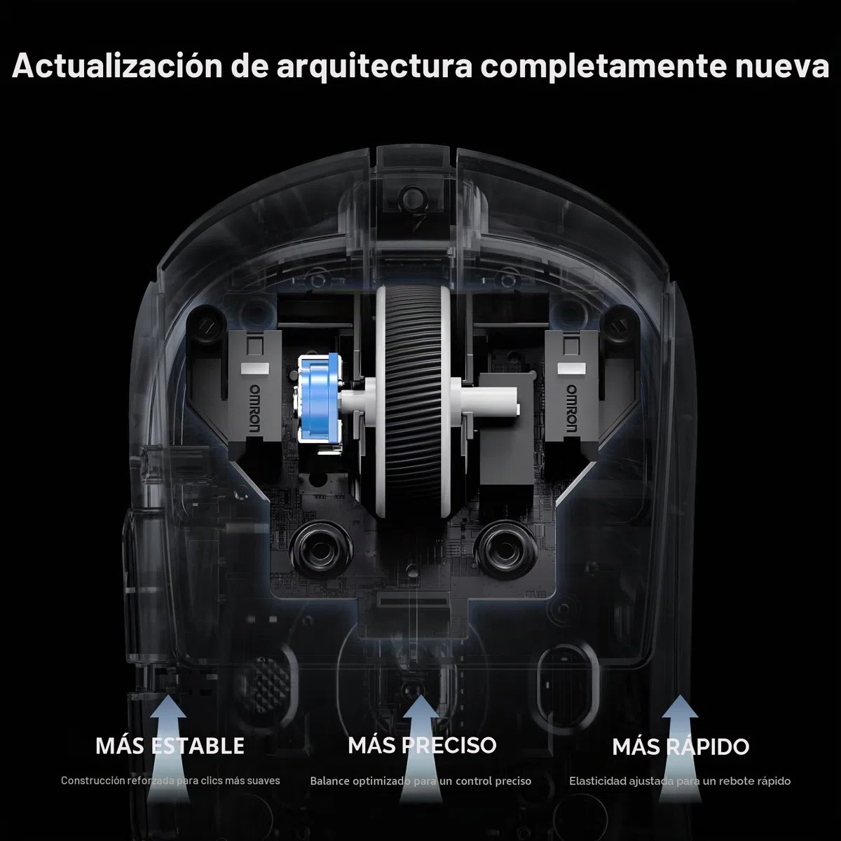 MCHOSE A7V2 Pro Ultra Ligero Ratón Inalámbrico Gaming Ratón 26000DPI Sensor 8K Hz Frecuencia de muestreo 650IPS Ratón Gaming con BT 5.0 2.4GHz y cable, Más de 200 horas de duración de la batería