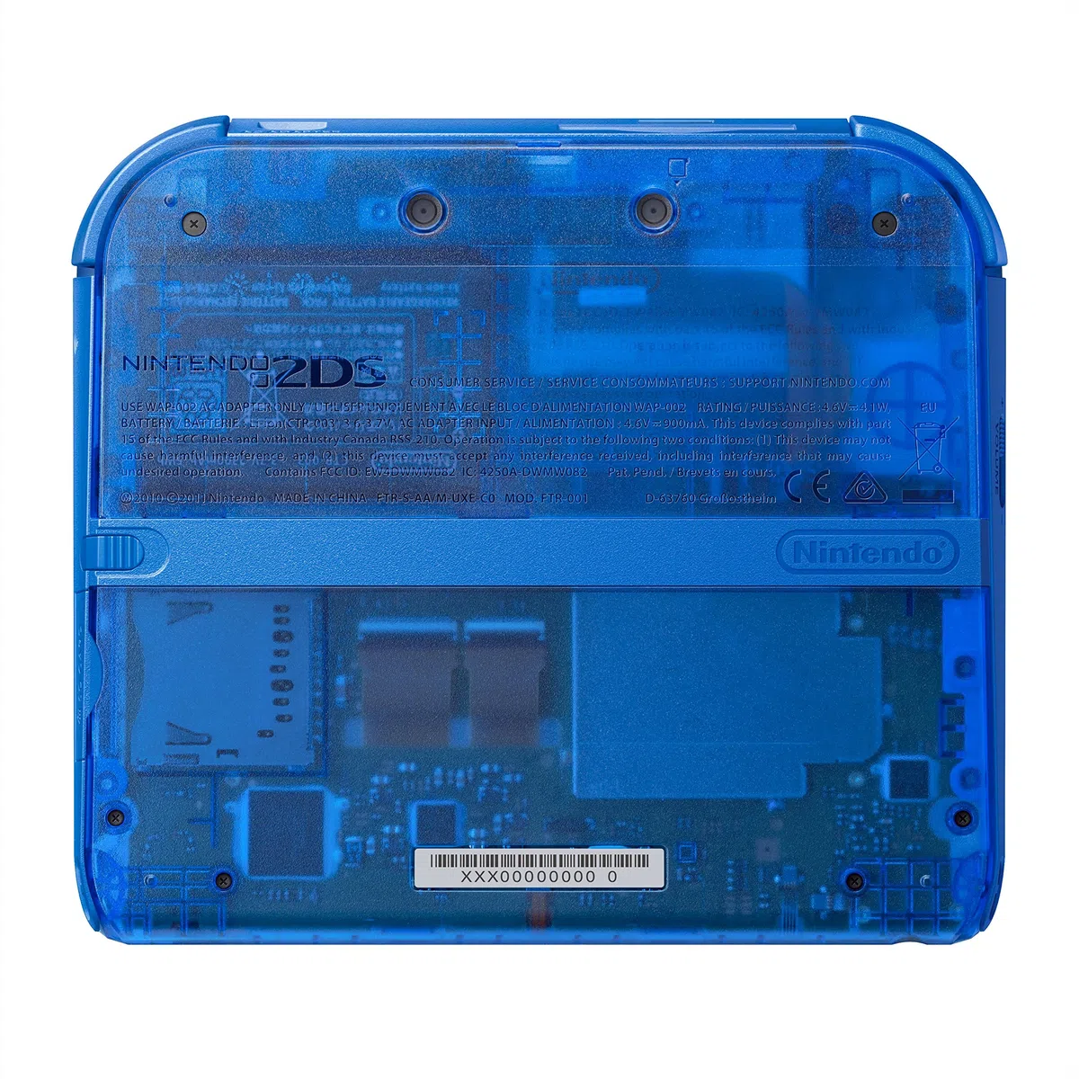 Nintendo 2Ds - Konsole (Transparent Blue) [Importación Alemana]