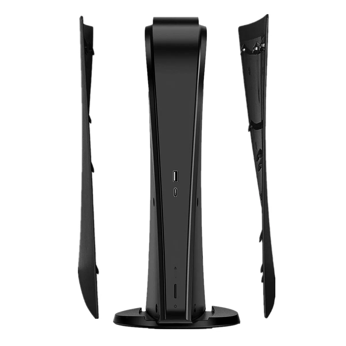 Placa frontal de repuesto para consola PS5, accesorios para Playstation 5, placa frontal de repuesto (negro)