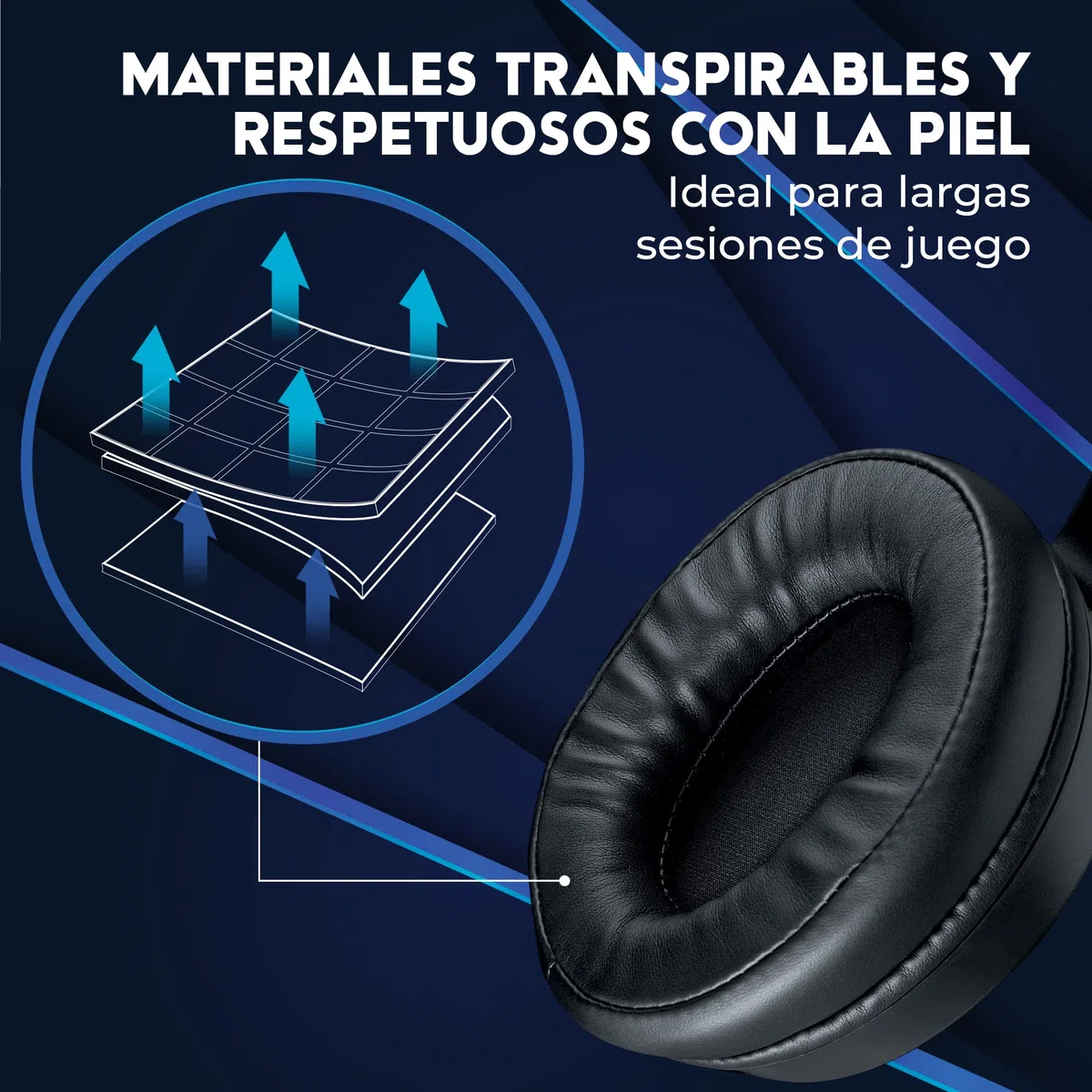 DR1TECH Blackjack+ Auriculares Cascos Gaming con Cable y Micrófono para PS5 Consola [Audio 3D], PS4, Xbox y Smartphone - Auricolares Over Ear con Driver 40mm (INMERSIÓN Total)