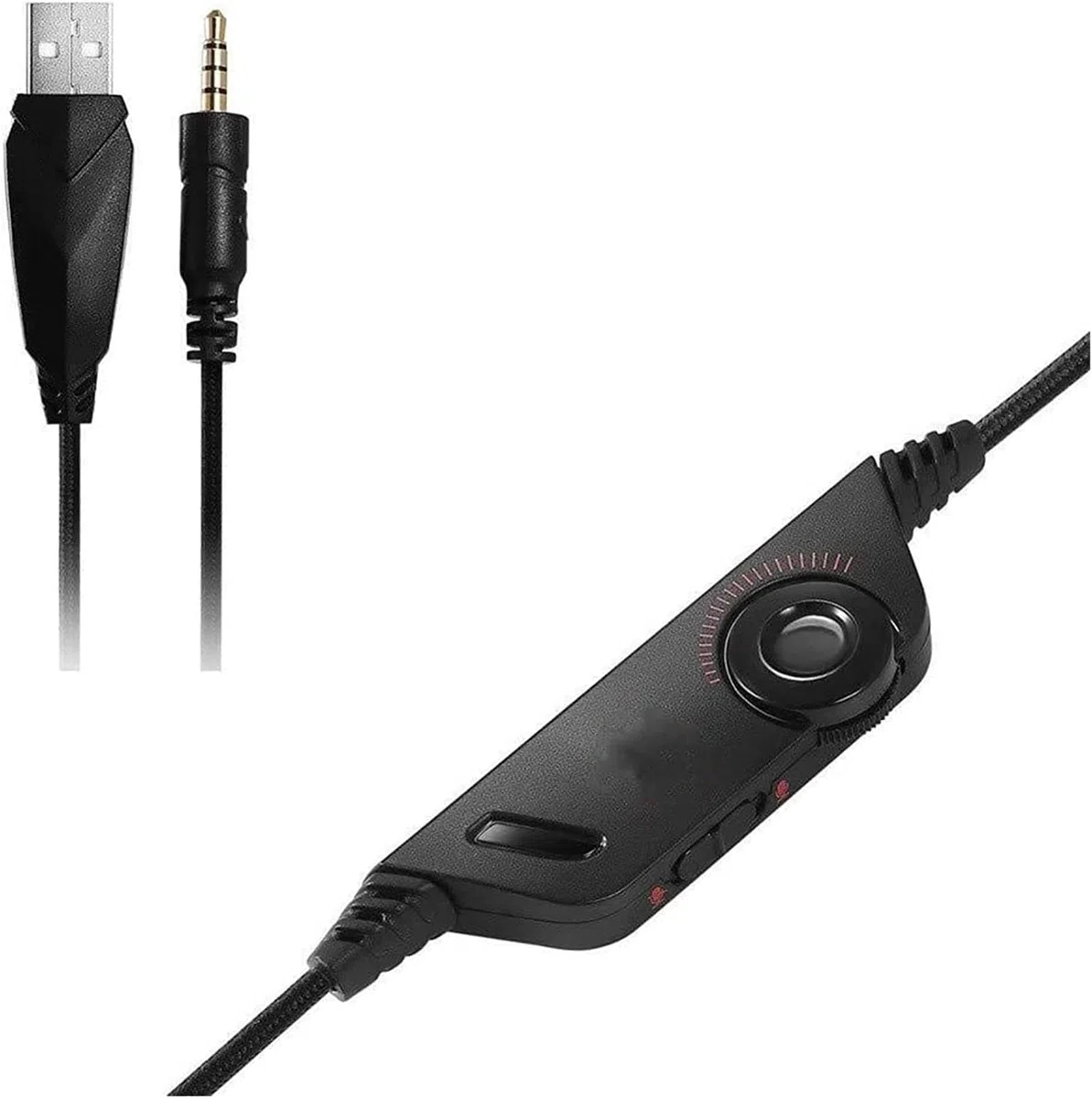 Auriculares con cancelación de Ruido con micrófono for Llamadas telefónicas y Juegos (Color : Red)
