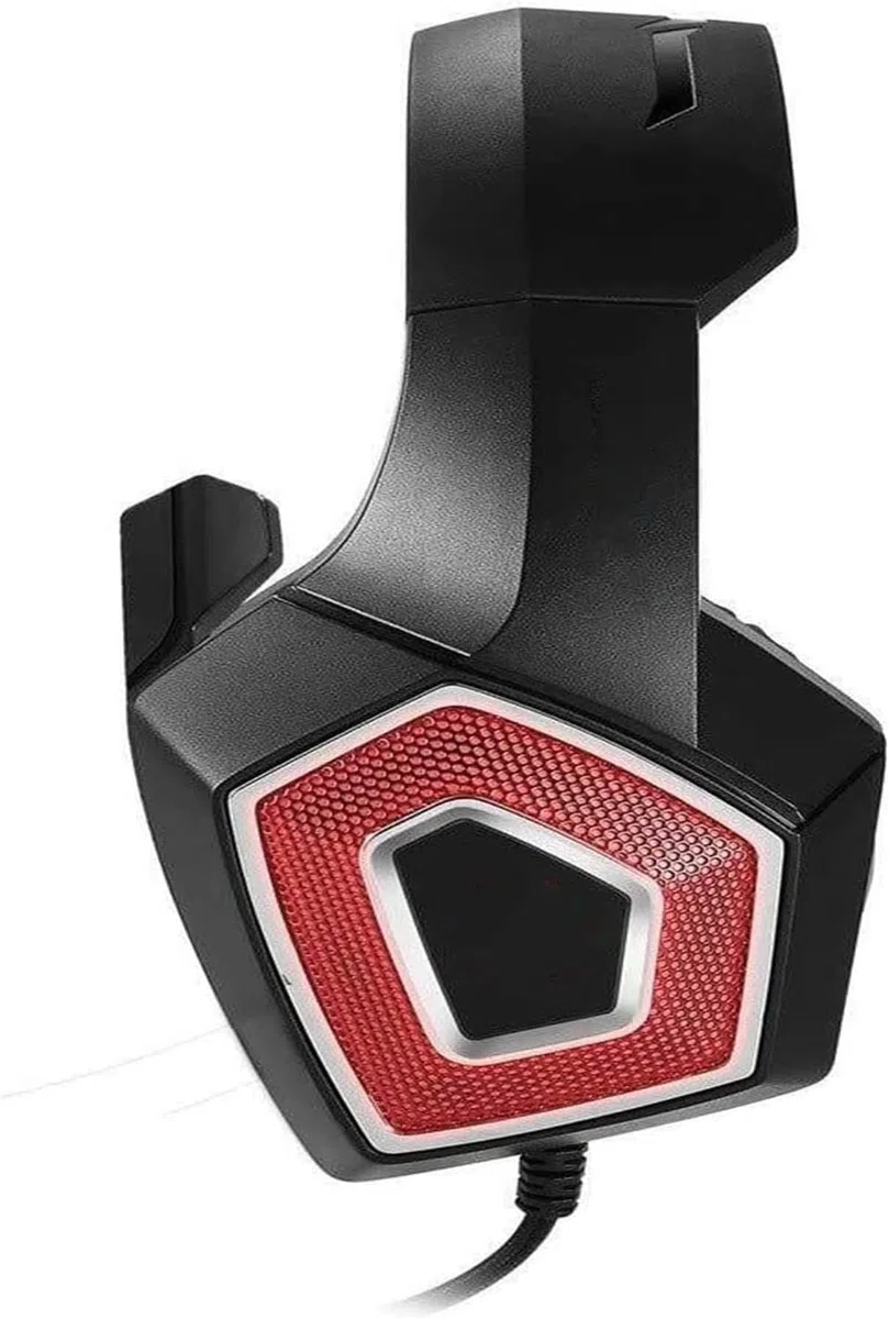 Auriculares con cancelación de Ruido con micrófono for Llamadas telefónicas y Juegos (Color : Red)