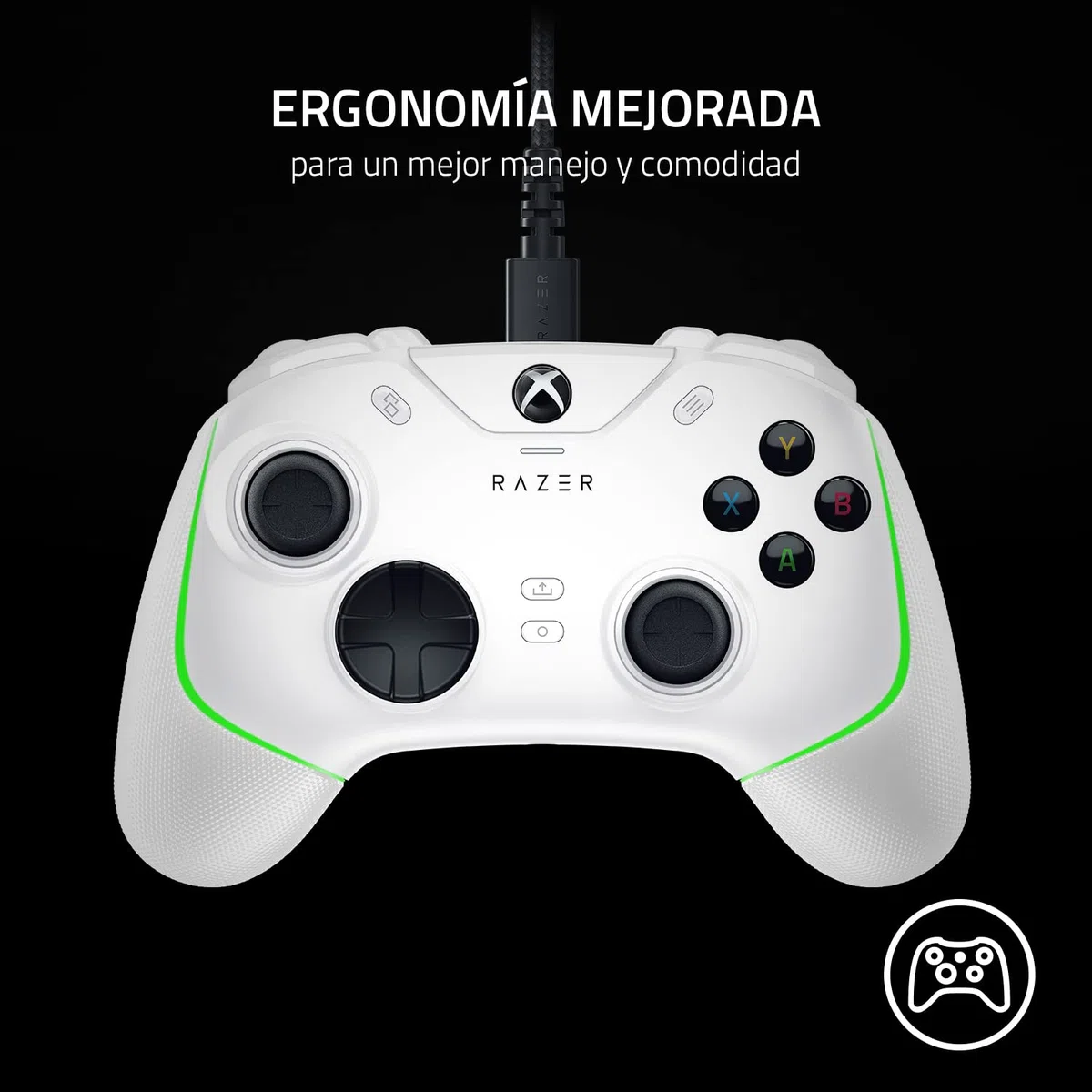 Razer Wolverine V2 Chroma - Mando Xbox Series X|S Totalmente Personalizable con iluminación RGB (6 Botones multifunción, Tapones de Stick Intercambiables, Modo Hair Trigger) Mercury