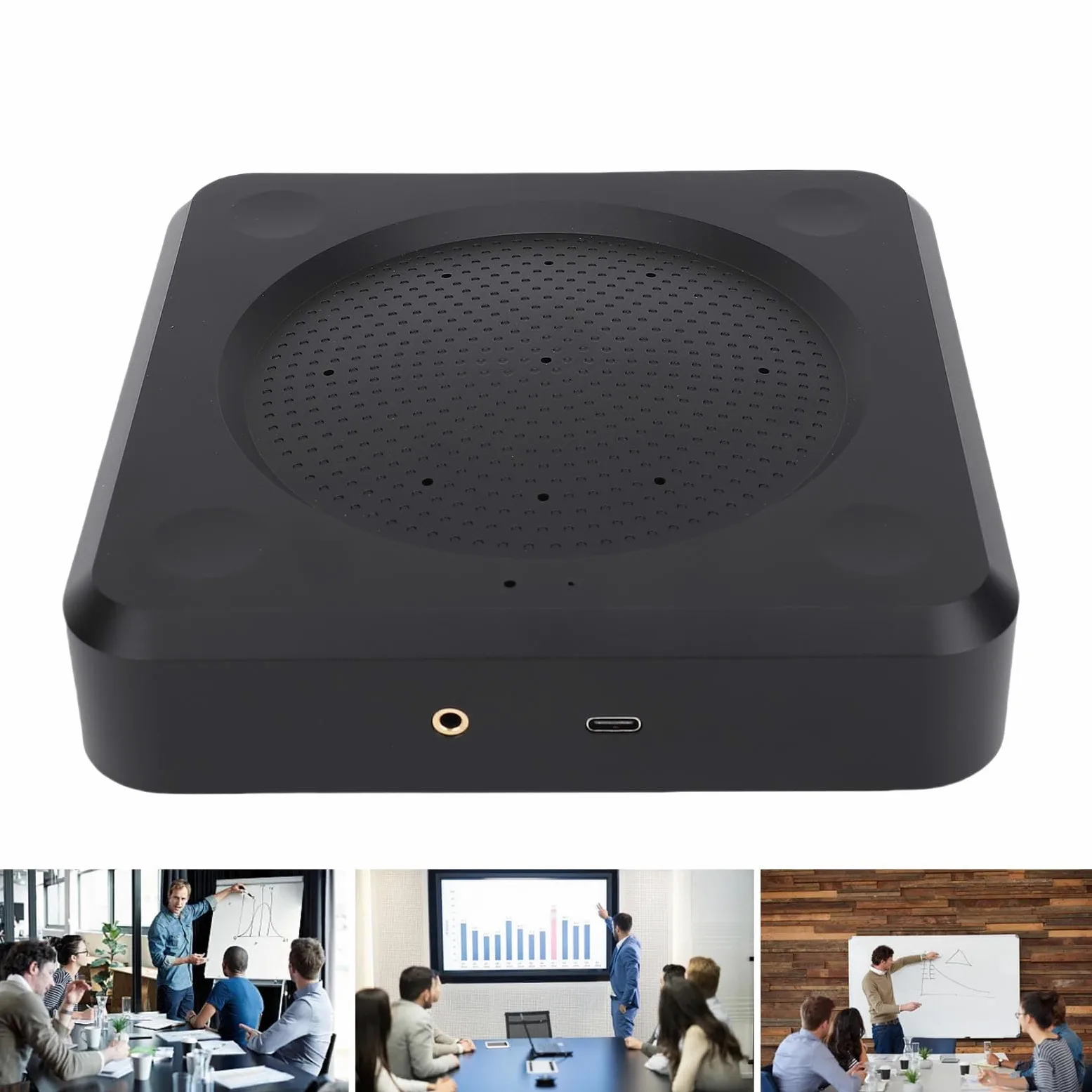 Tosuny Micrófono de Conferencia USB, Conjunto de 6 Micrófonos con Rango de Recogida de 10 M, Micrófono Omnidireccional 360 para PC, Cancelación de Ruido para Videollamadas, Clase en