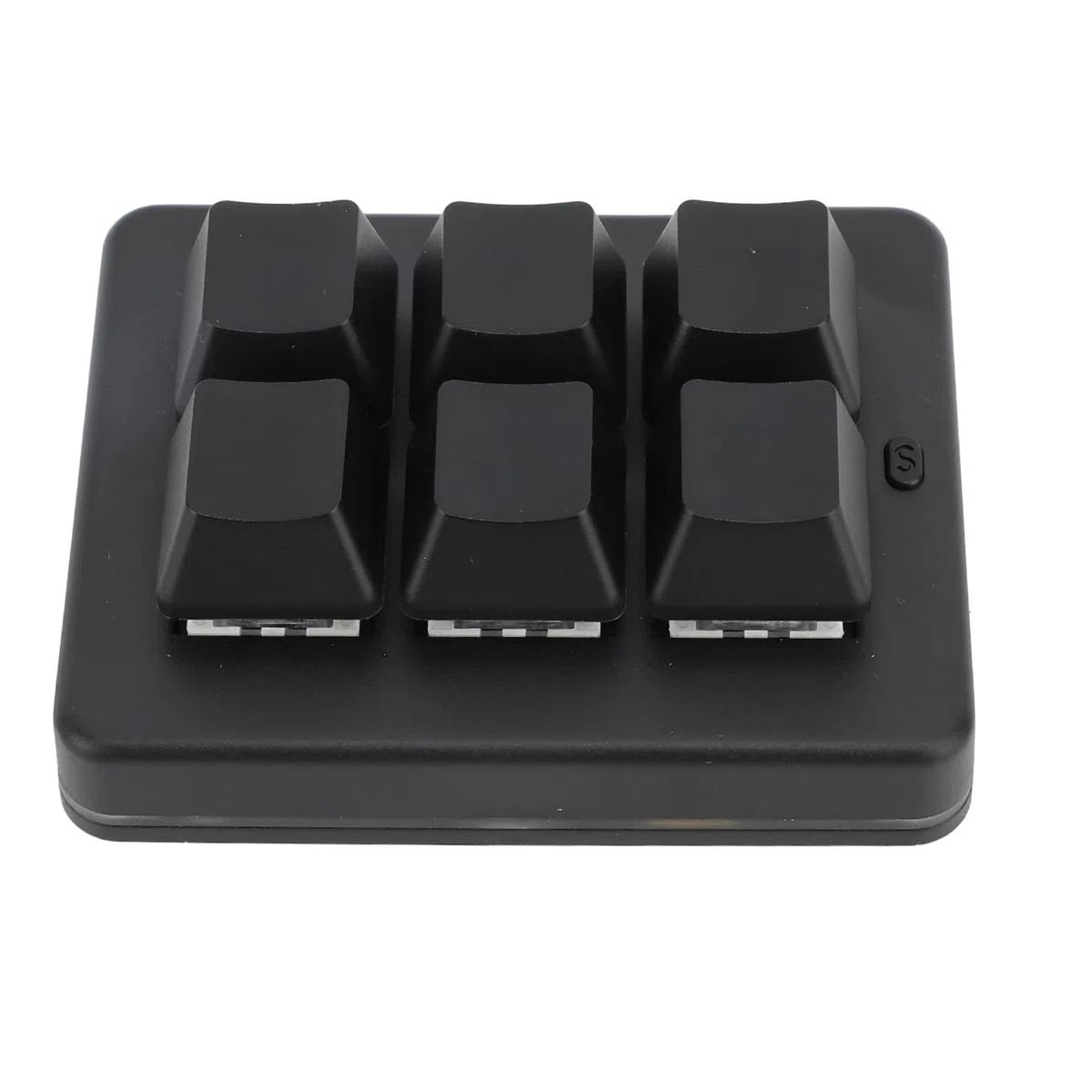 Bewinner Teclado para Juegos de 6 Teclas con Cable USB, Teclado Mecánico para Juegos Macro RGB, Teclado Portátil Delgado con una Sola Mano para, para