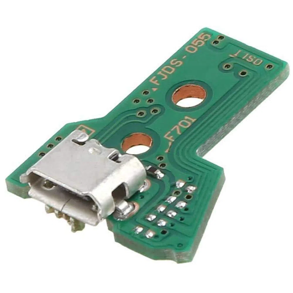 MMOBIEL Reemplazo del Puerto de Carga para el Controlador de PlayStation PS4 Modelo Dualshock 4: JDS-050 /JDS-055 Cable Flexible de 12 Pines con Incl. (+) Destornillador