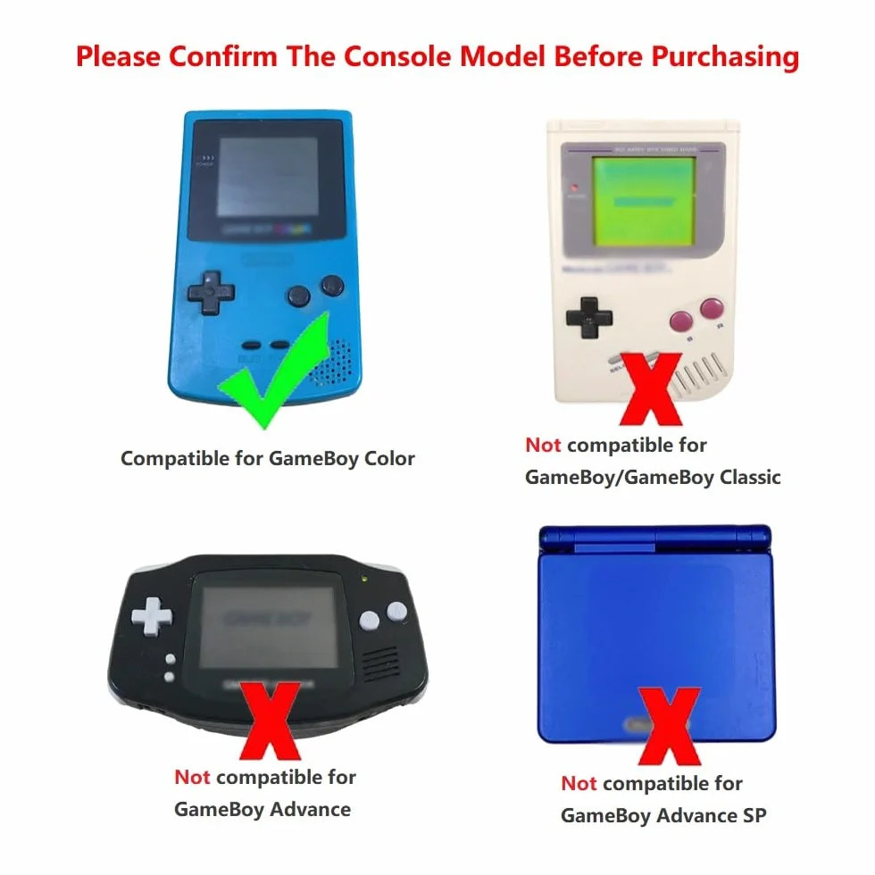 WICAREYO 3V 1A Adaptador de alimentación de CA de fuente de alimentación Compatible para GBC Gameboy Color