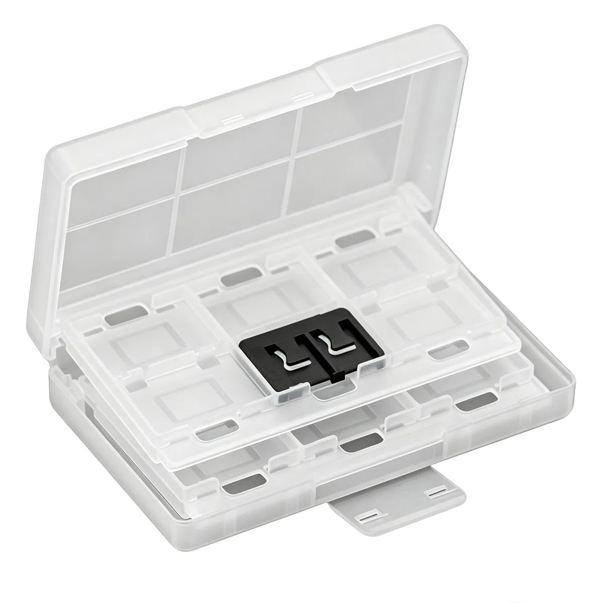 KlsyChry 24+2 Slots Protective Case Game Memory Cards Cartridge Holder Storage Box Organizer Portable for Nintendo Switch