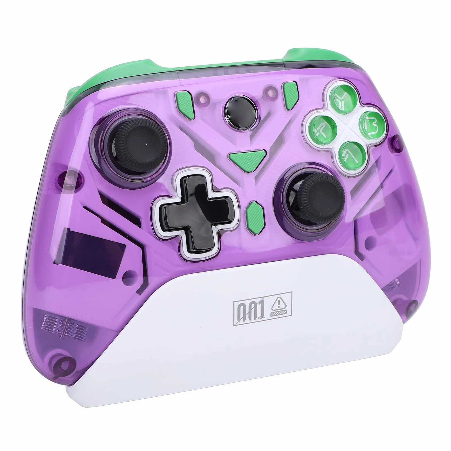 AMONIDA Controlador de Juegos Inalámbrico 2.4G con Tecnología de Joystick Mejorada para, PC - Batería de Larga Duración - Material ABS (PURPLE)
