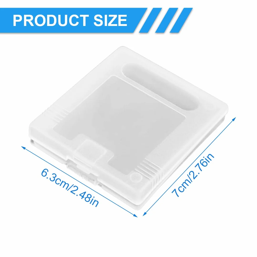 10 Pcs Game Card Cartucho De Almacenamiento Caja De La Caja Cubierta De Polvo Funda Protectora De Plástico Transparente A Prueba De Arañazos para Game Boy Color GB/GBC/GBP