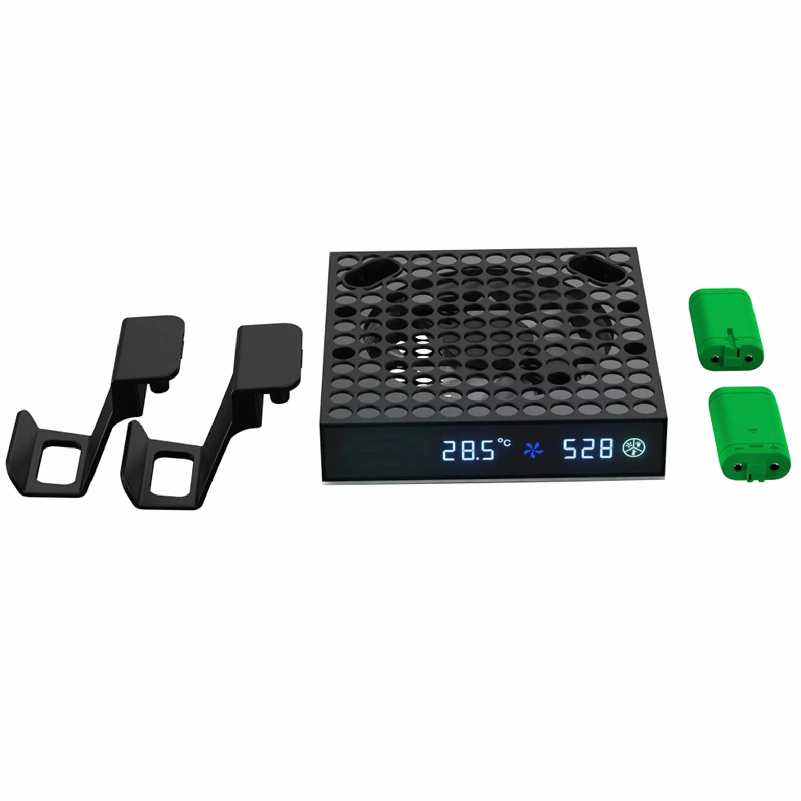 Ventilador de refrigeración con velocidad automática ajustable por temperatura, pantalla LED, refrigeración de rendimiento