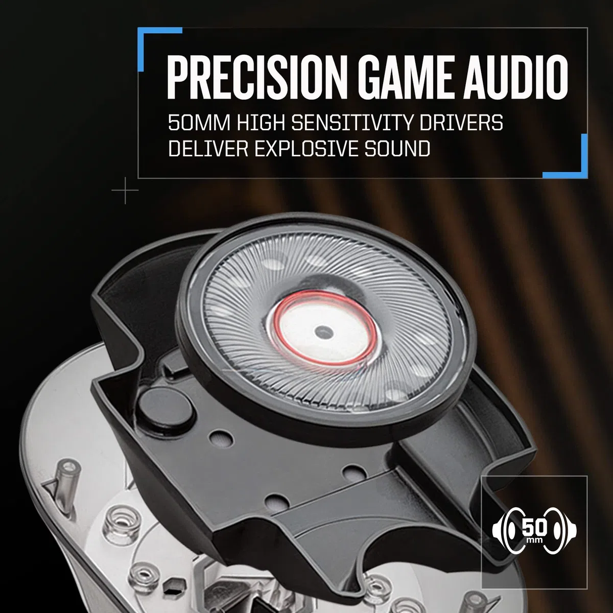RIG 500 Pro HS - Auriculares con Licencia Oficial de PlayStation de Grado competitivo con dial de Audio RIG para PS4, PS5, PC, Controladores de Altavoz de 50 mm, micrófono con cancelación de Ruido
