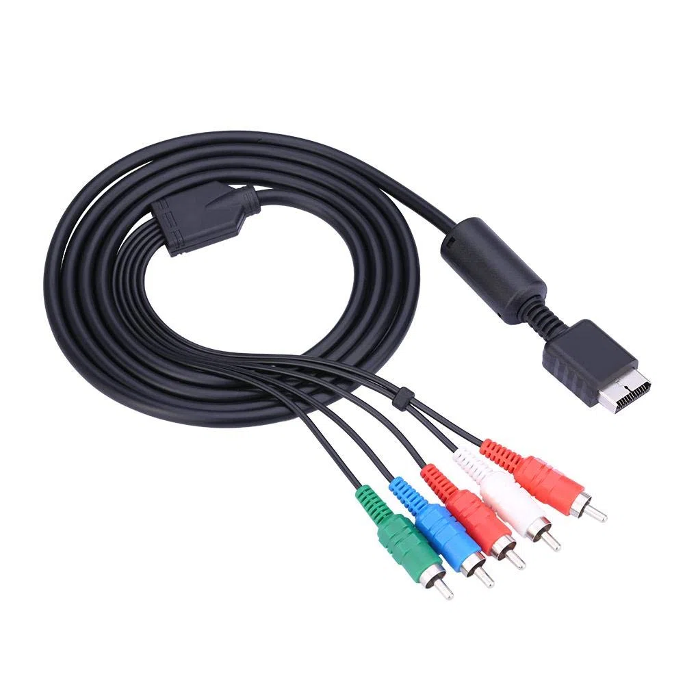 Mavis Laven Cable AV para componentes, salida múltiple AV a cable de cable de video / audio para Sony Playstation PS2 PS3