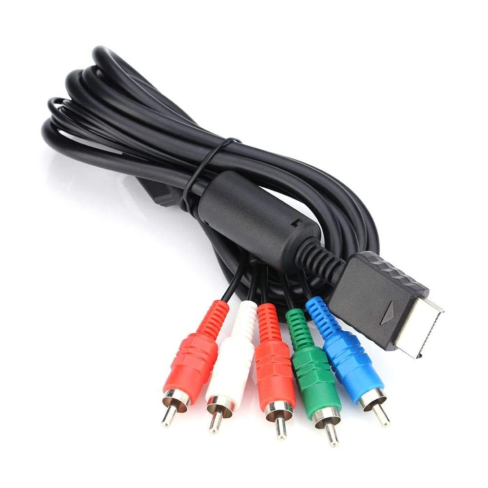 Mavis Laven Cable AV para componentes, salida múltiple AV a cable de cable de video / audio para Sony Playstation PS2 PS3