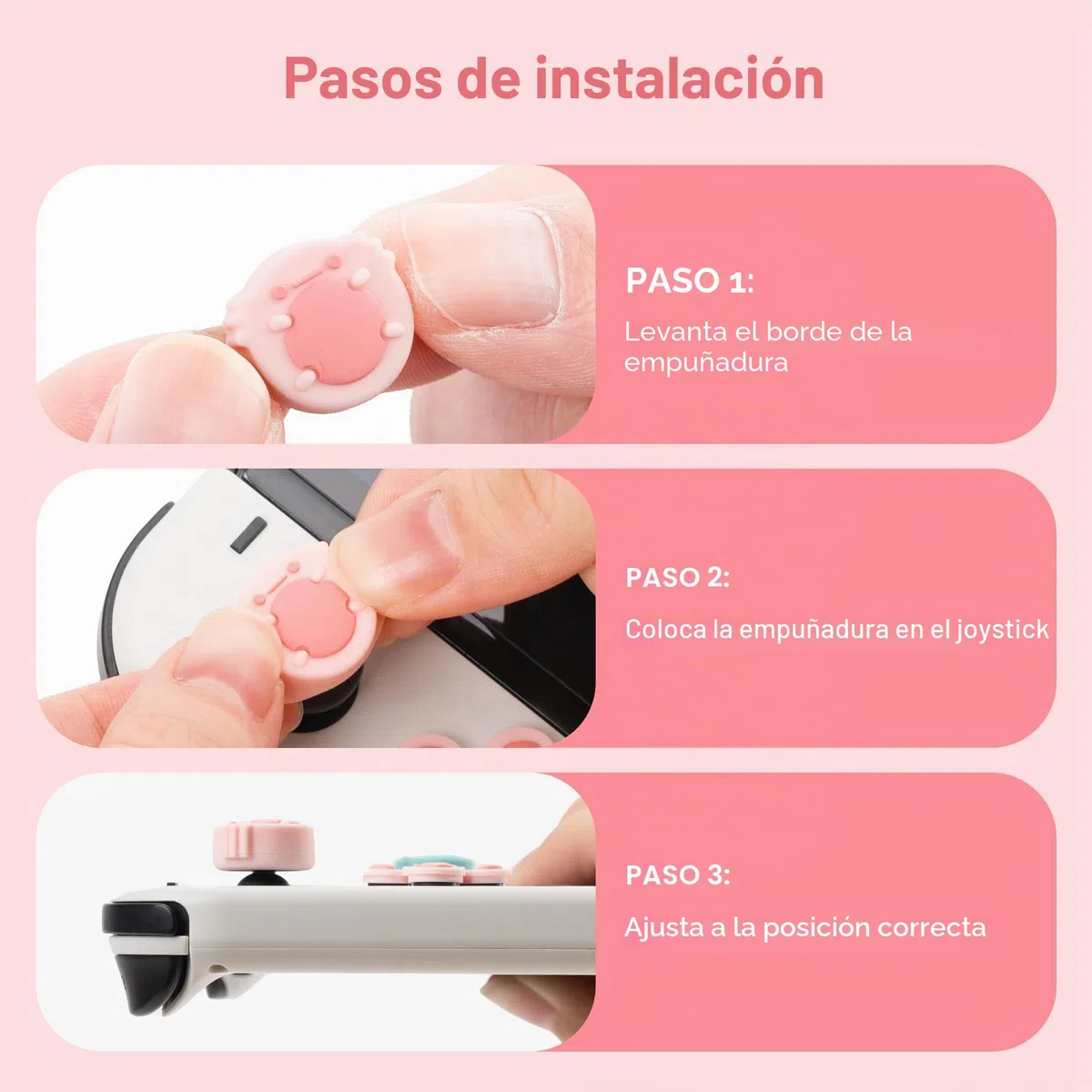 GeekShare ABXY - Funda Adhesiva de Silicona con Forma de Cruz, Compatible con Interruptor/OLED Frog y Axolotl